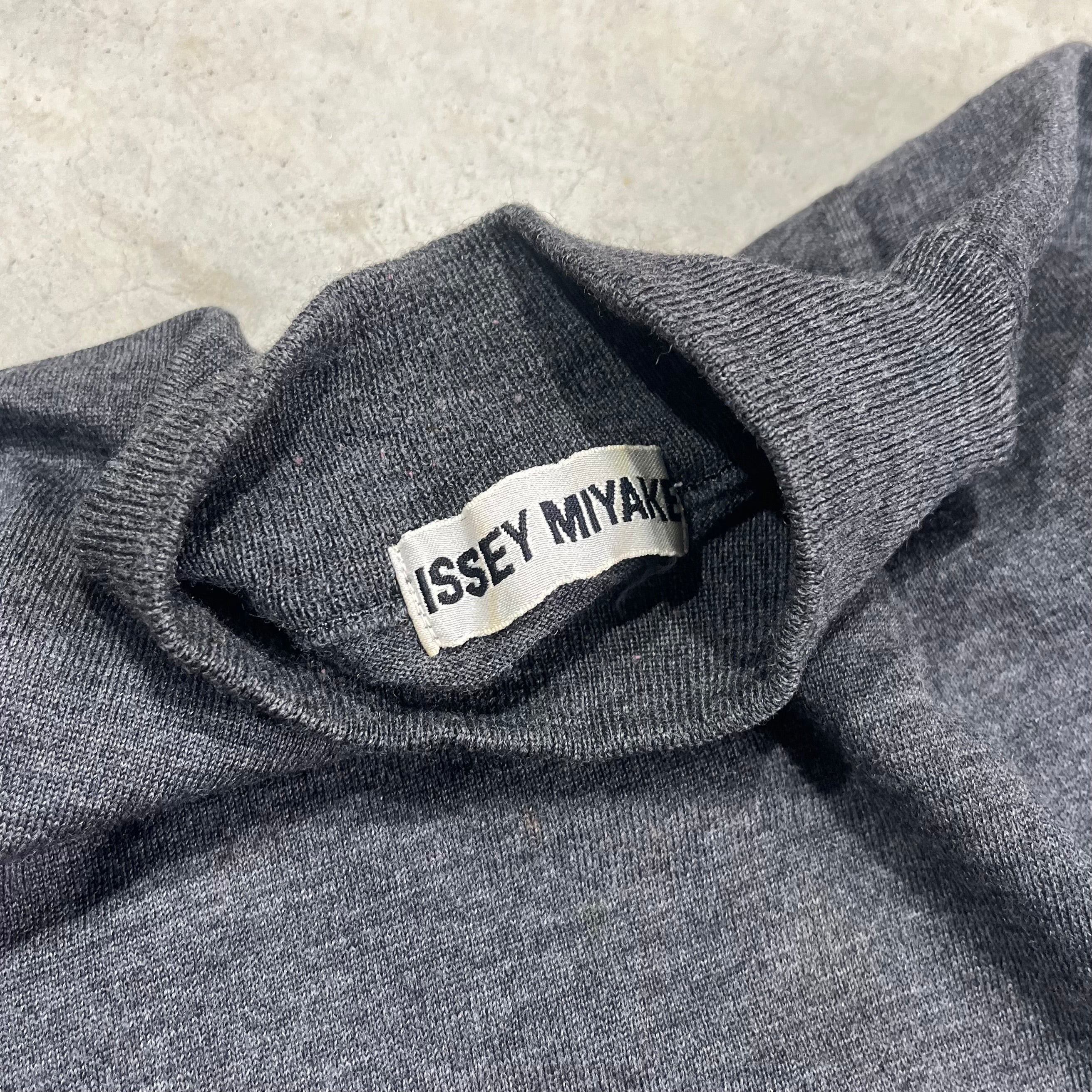 Issey Miyake Mockneck Knit Sweater