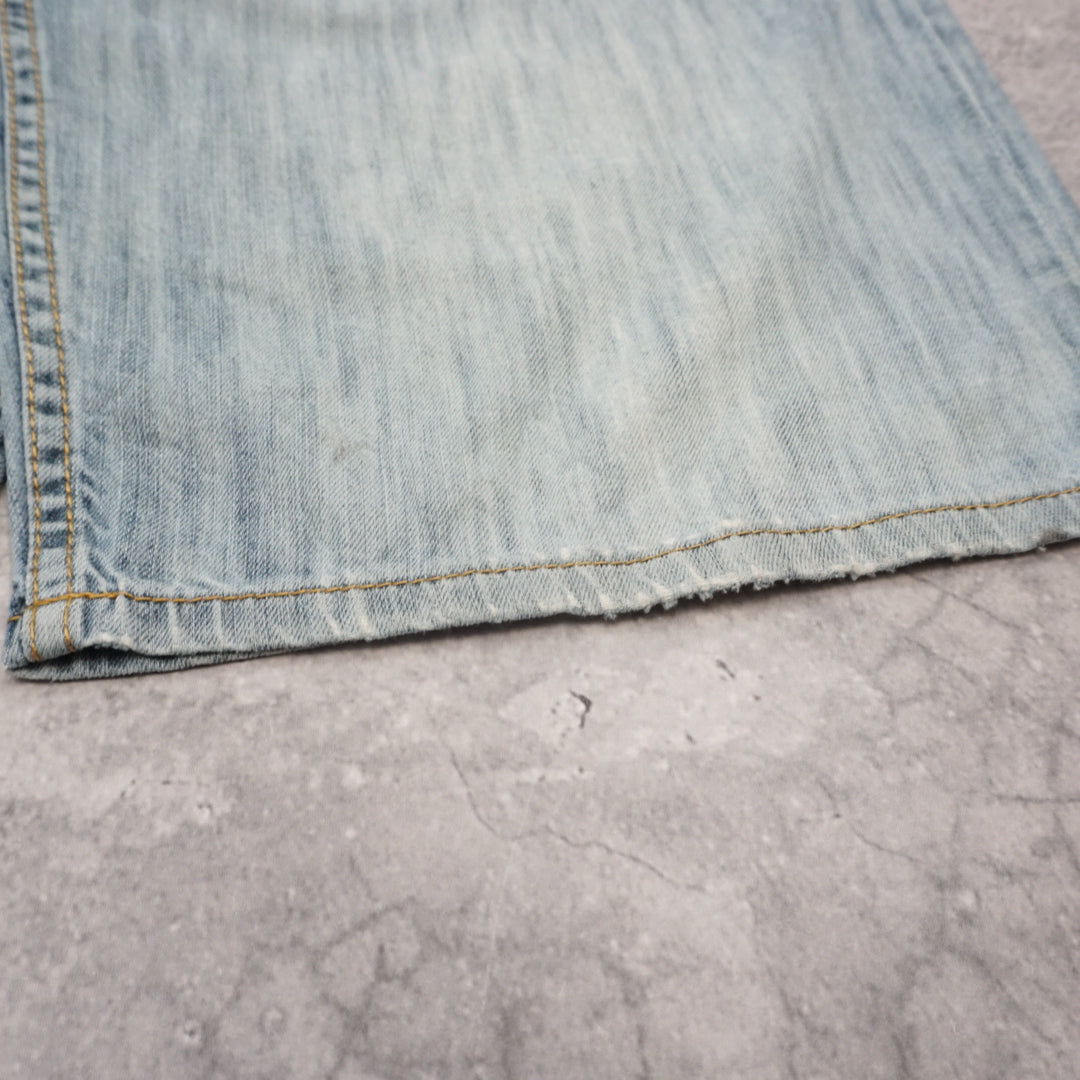 2000s Quiksilver Denim Distressed Shorts