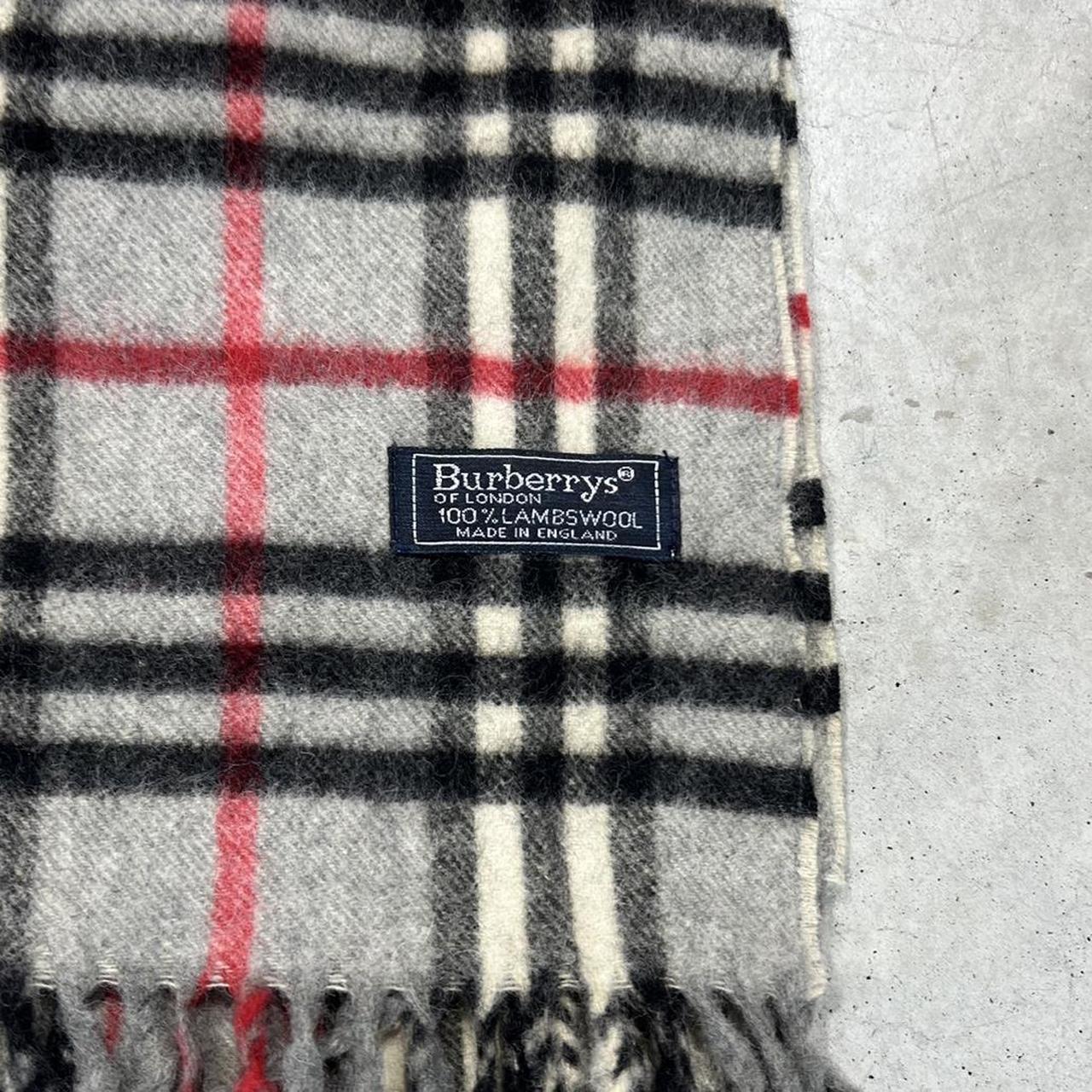 90s Burberrys Woolen Vintage Scarf
