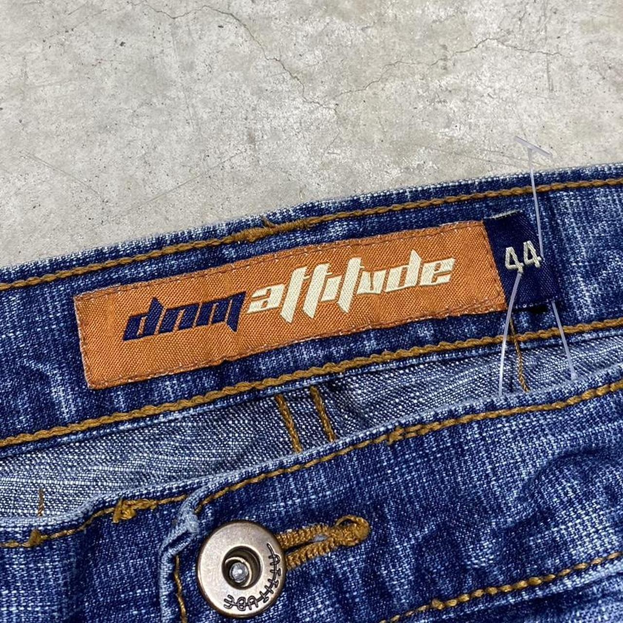 2000s DNM Y2K hip hop embroidered Jeans Baggy