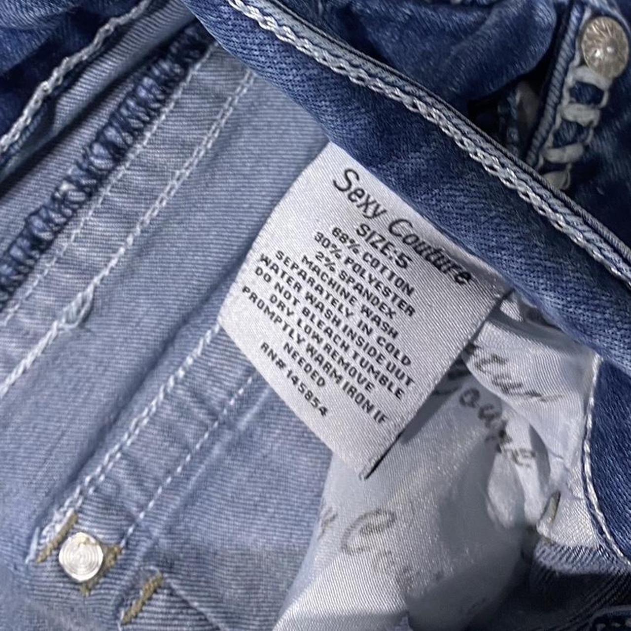 2000s Sexy Couture Embroidered Jeans