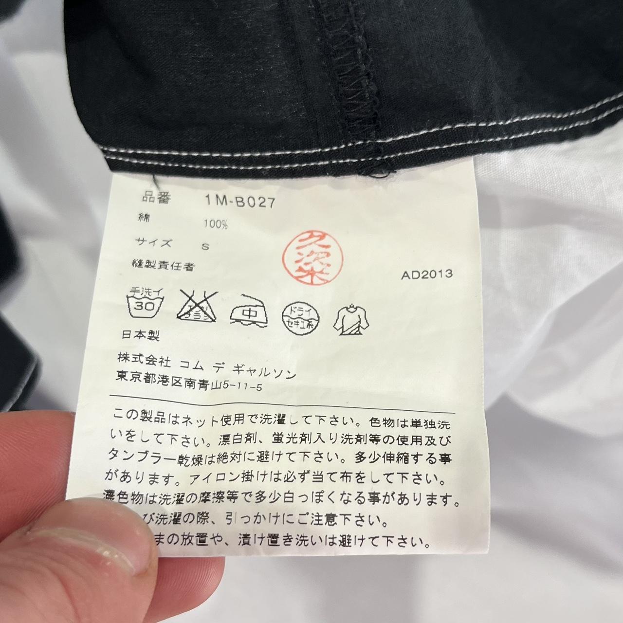 90s Black Comme Des Garcons Button Up