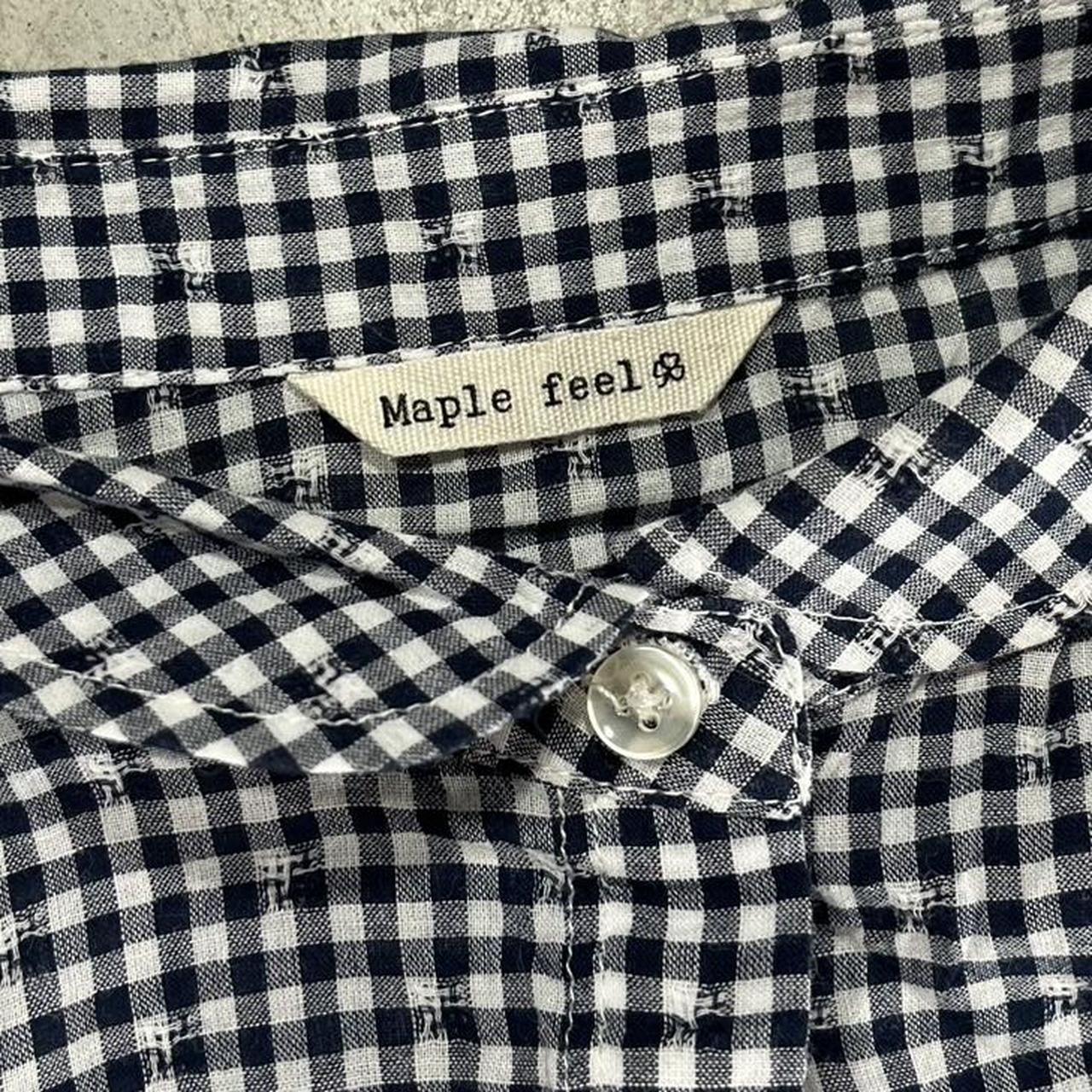 2000s Maple Gingham Button Up