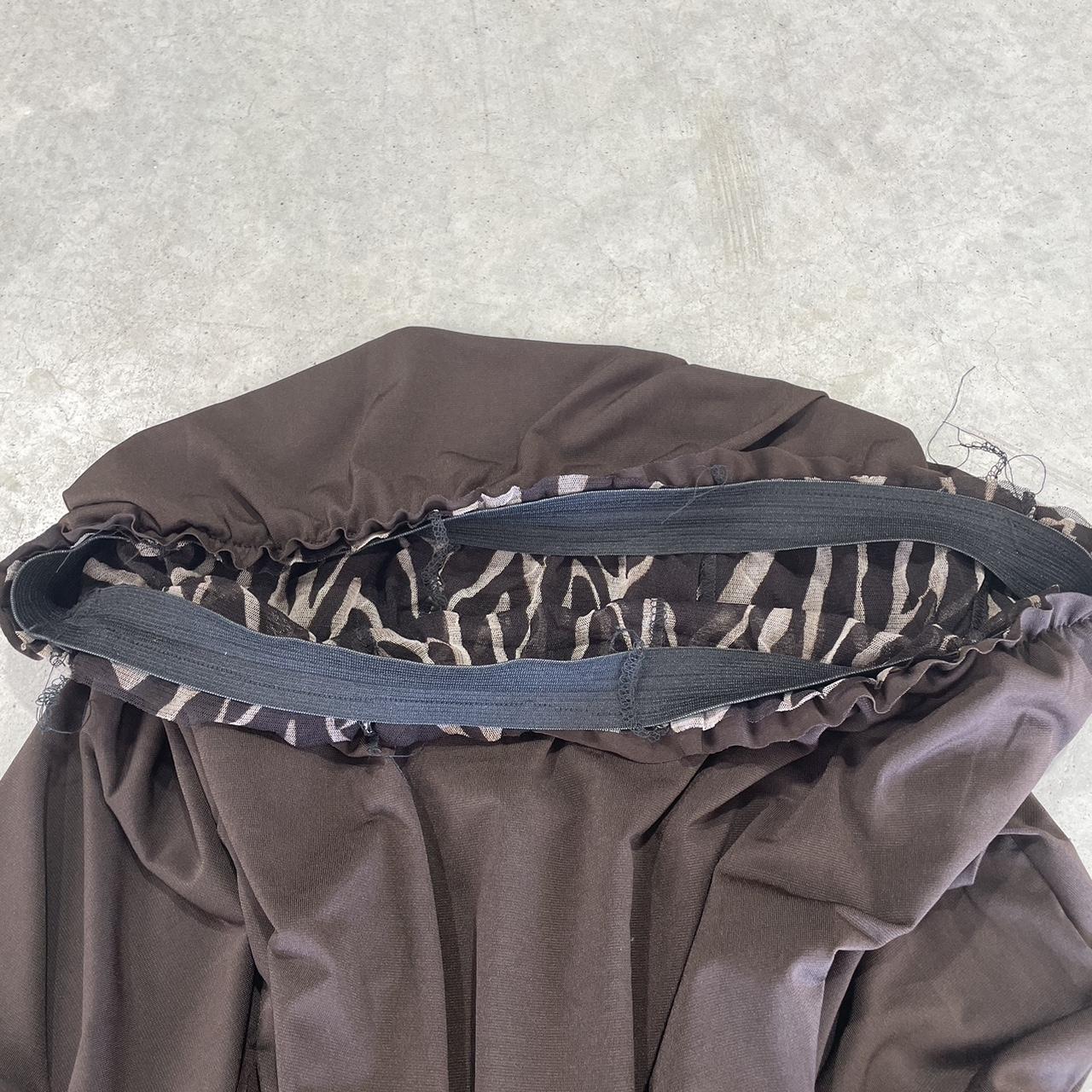 2000s Sheer Animal Print Skirt