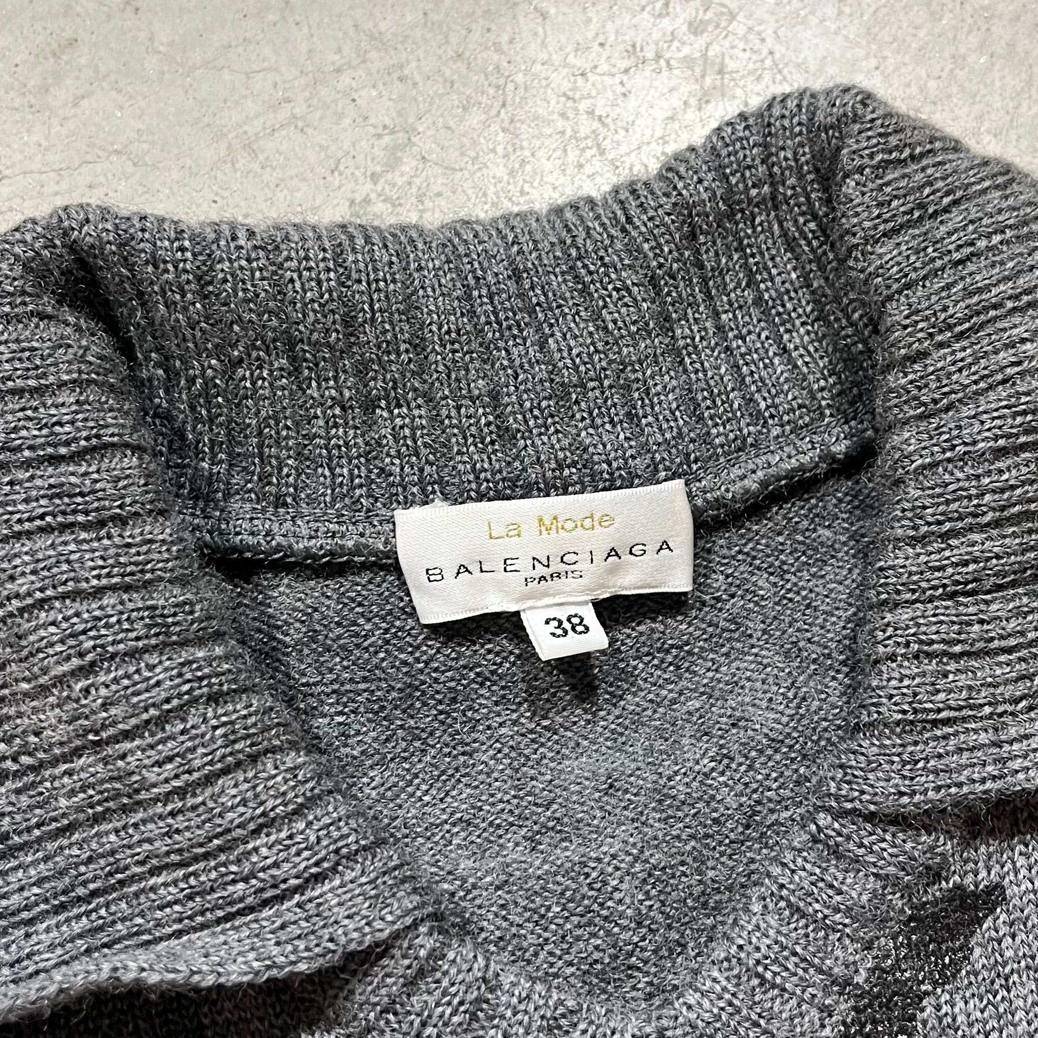 Balenciaga Graphic Cutout Knit Sweater