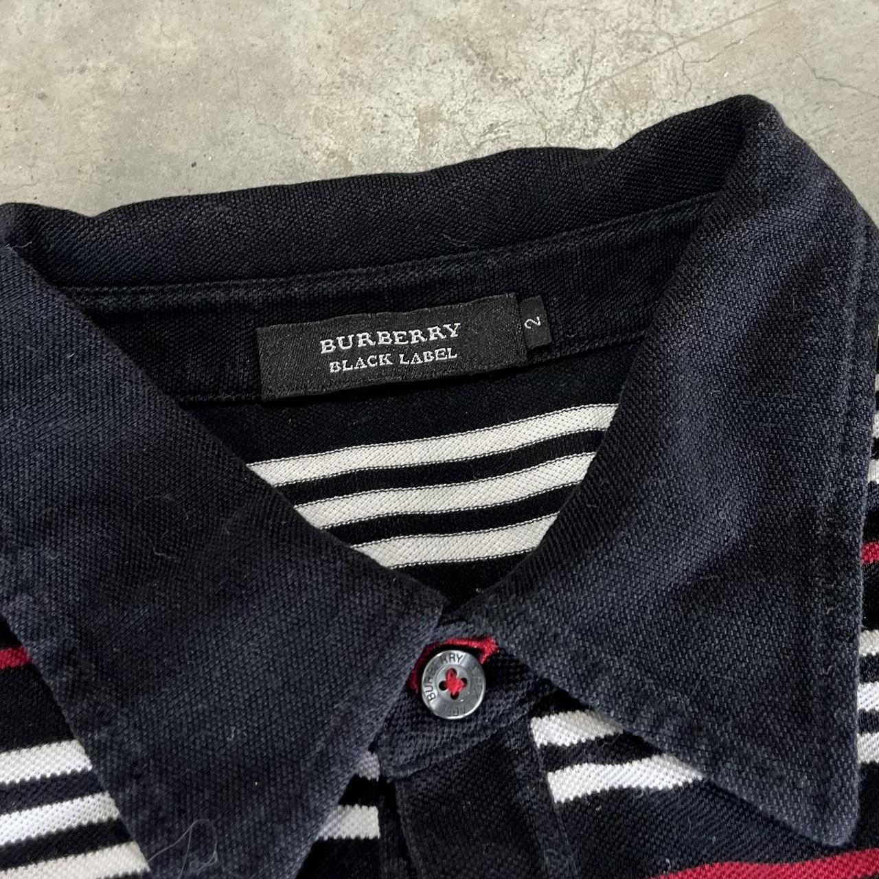 90s Burberry Striped Polo Tee