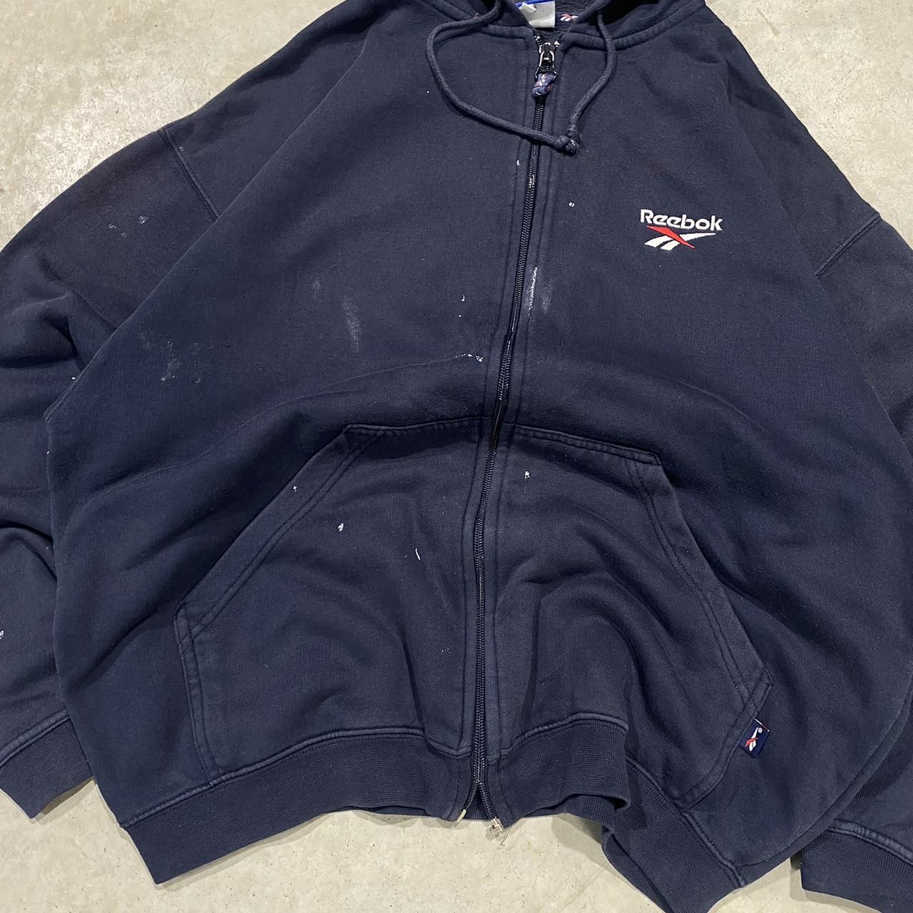 2000s Reebok Boxy Y2K Hoodie Zip Up