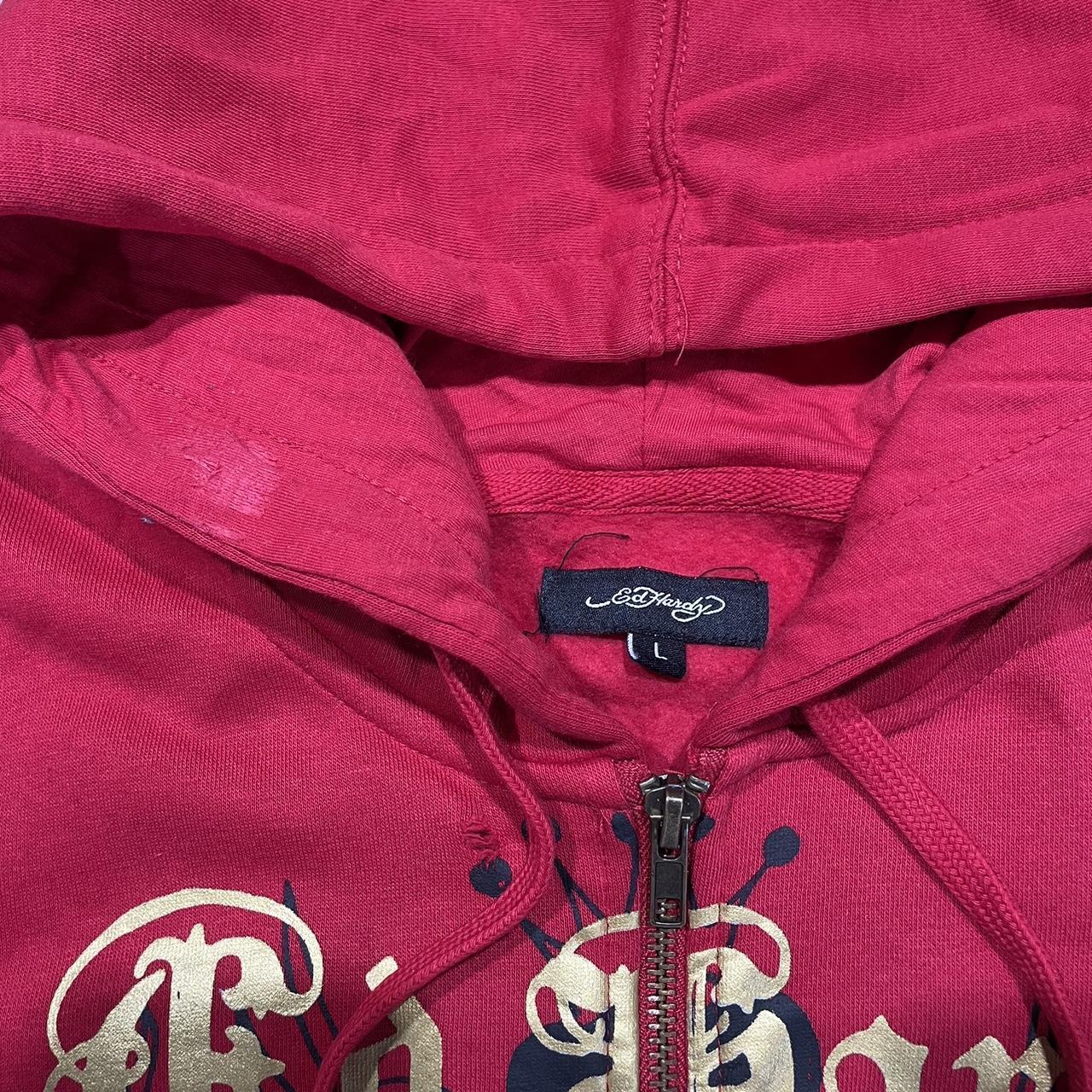 2000s Ed Hardy Graphic Hoodie Zip Up