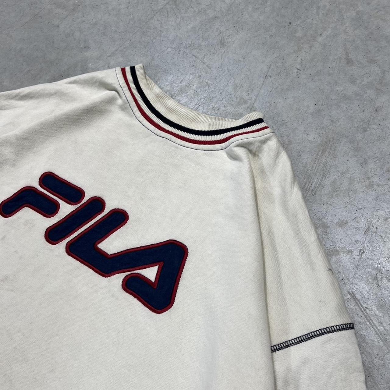 2000s Fila Boxy Crewneck Zip Up