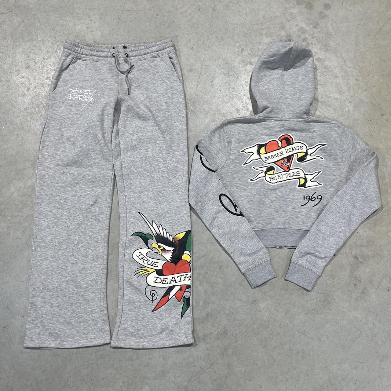 2000s Ed Hardy Hoodie Crop