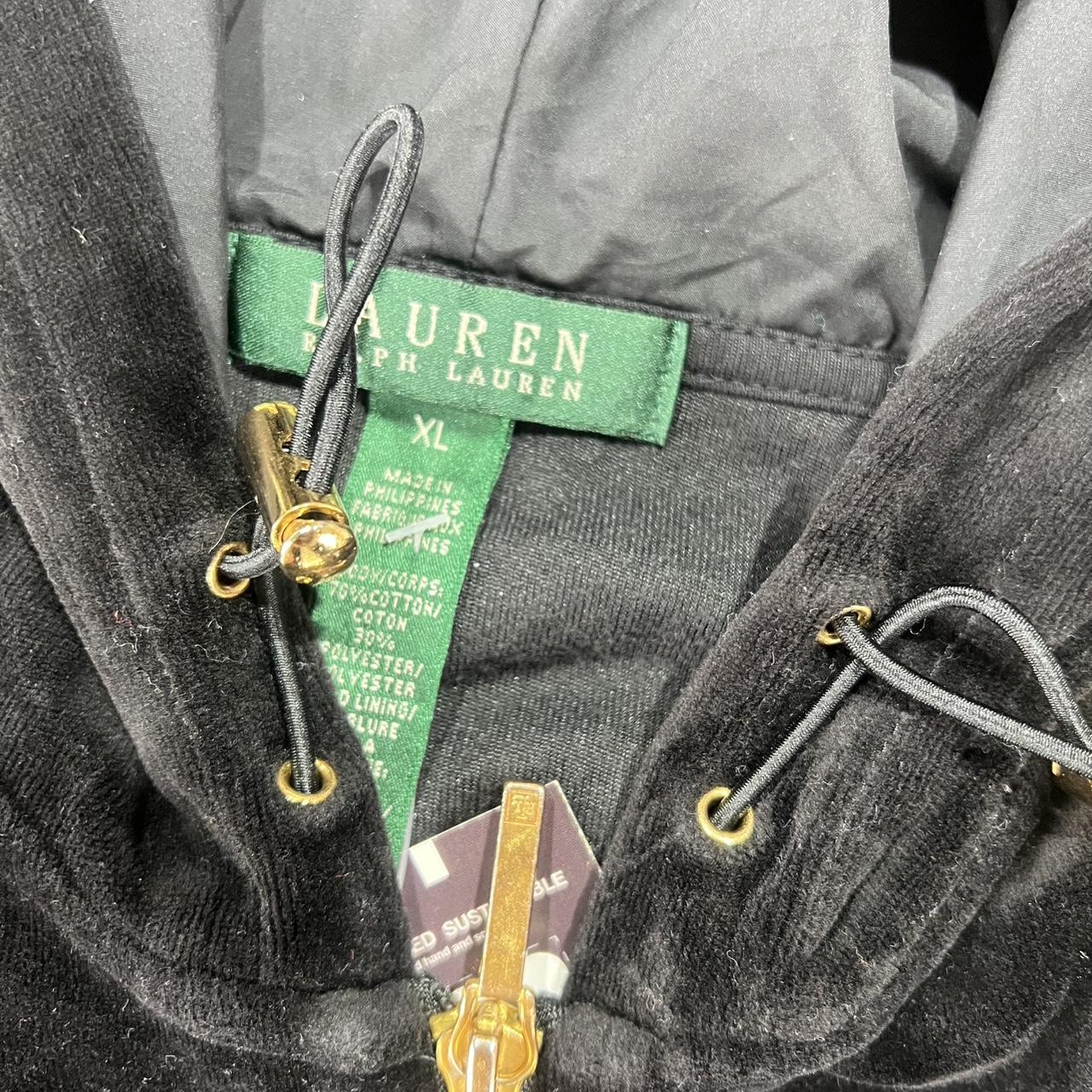 2000s Polo Ralph Lauren Velour Hoodie Zip Up