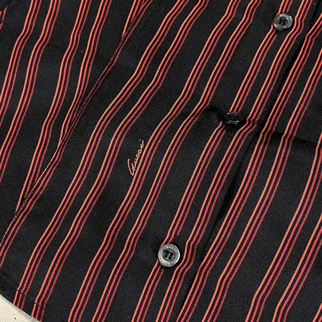 90s Gucci Striped Button Up