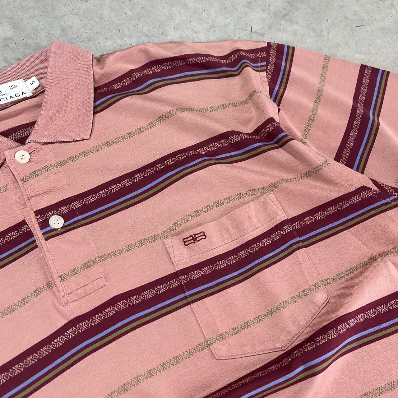 2000s Balenciaga Striped Polo