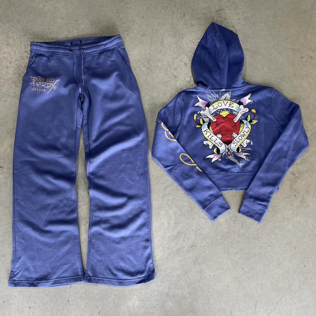 2000s Ed Hardy Graphic Hoodie