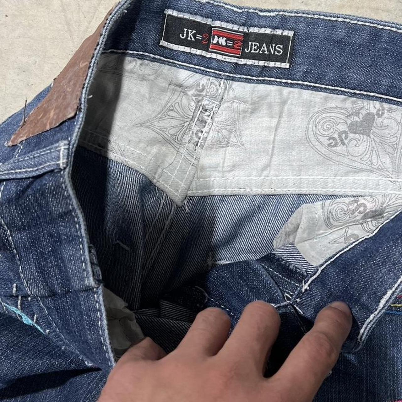 2000s JK Embroidered Jeans