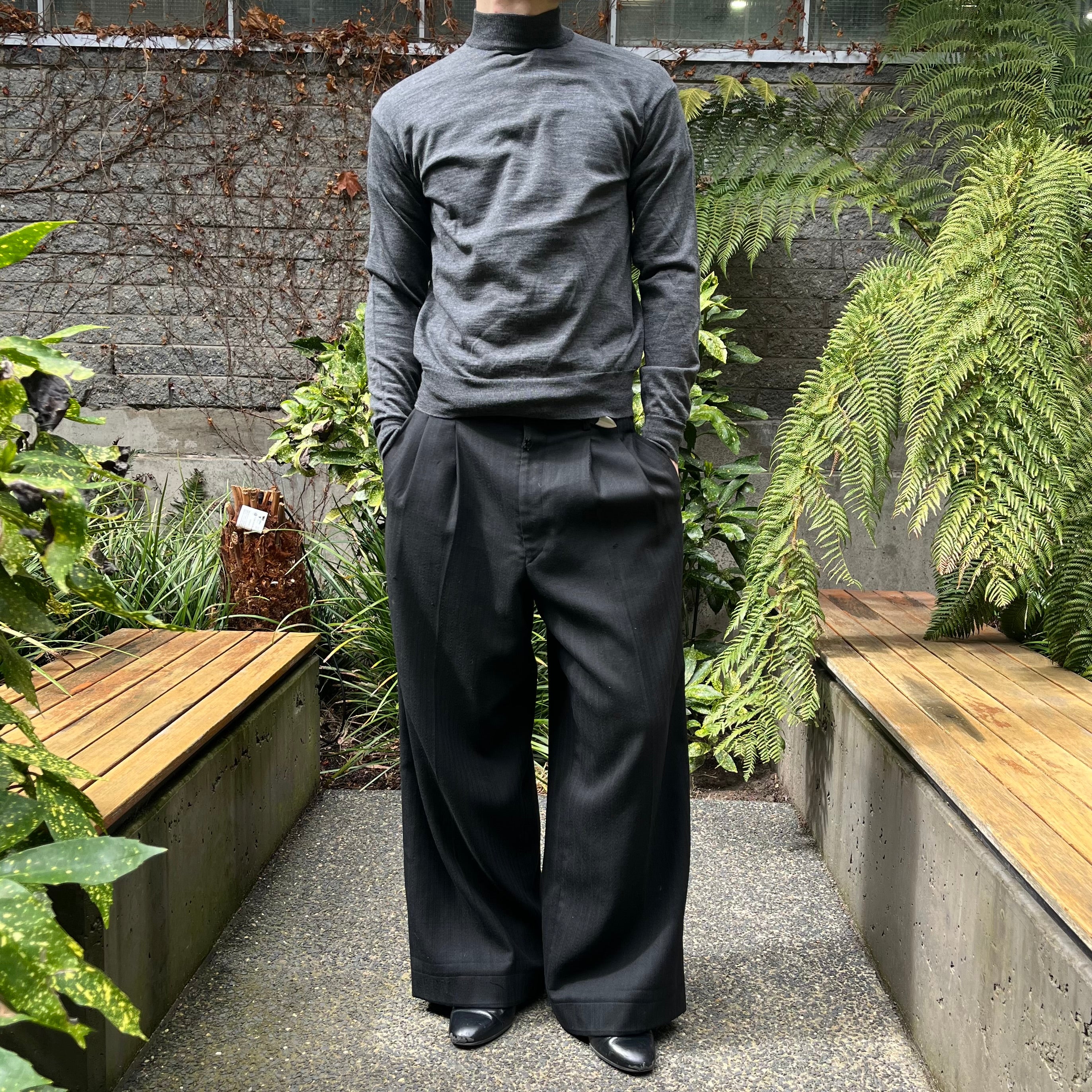 Issey Miyake Mockneck Knit Sweater