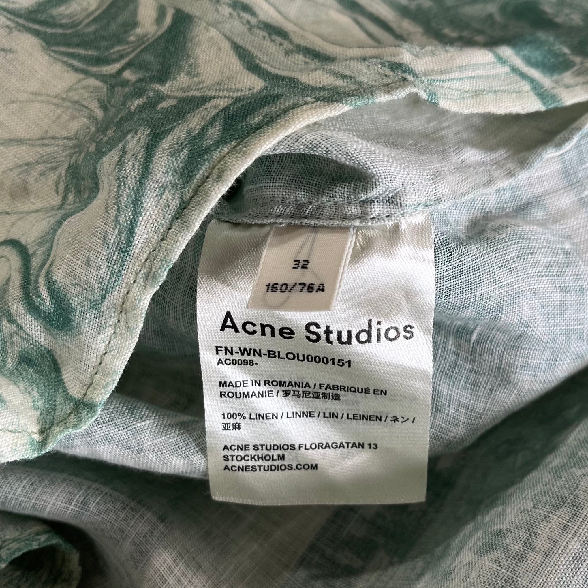 Acne Studios Assymetrical Linen Top