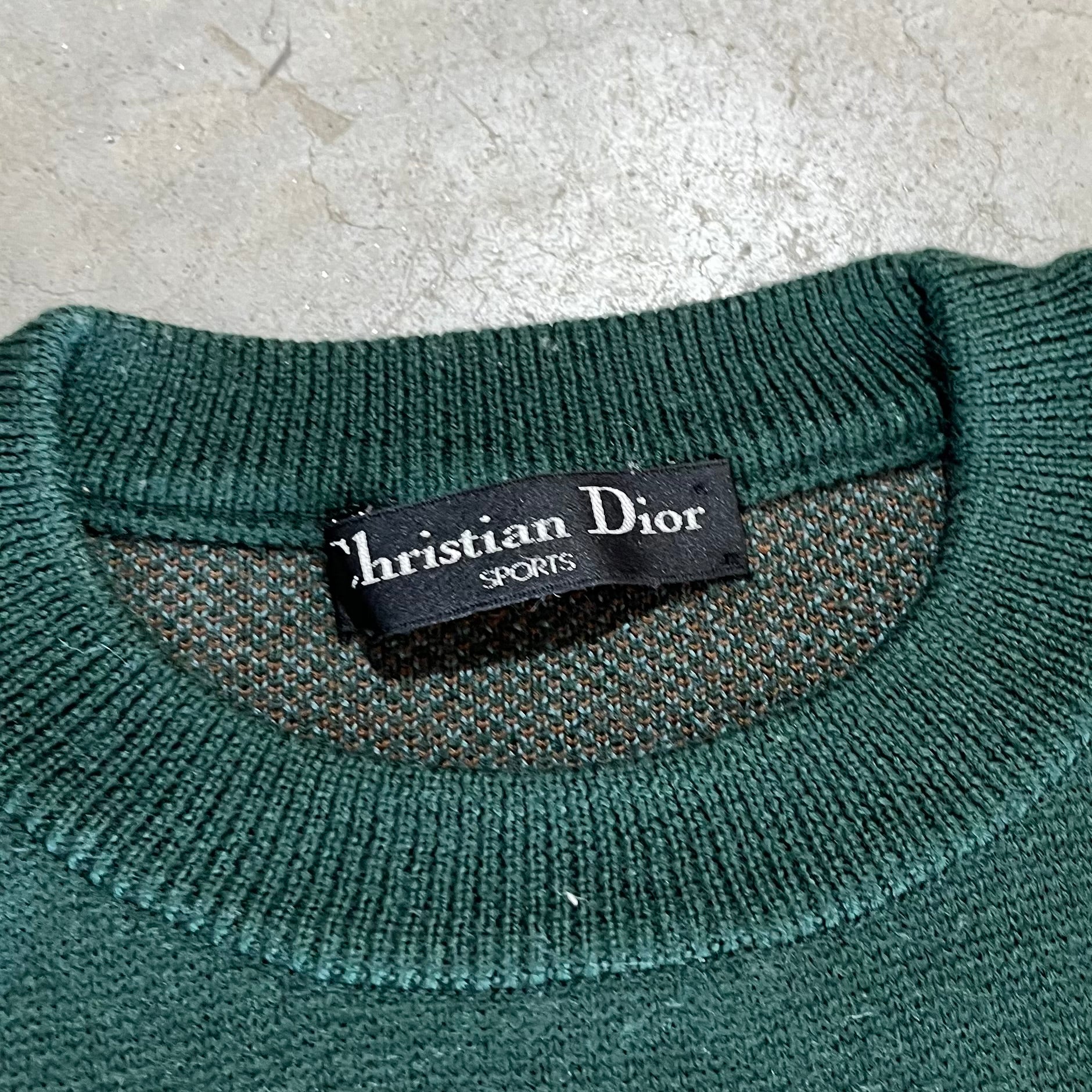 Christian Dior Patterned Knit Sweater