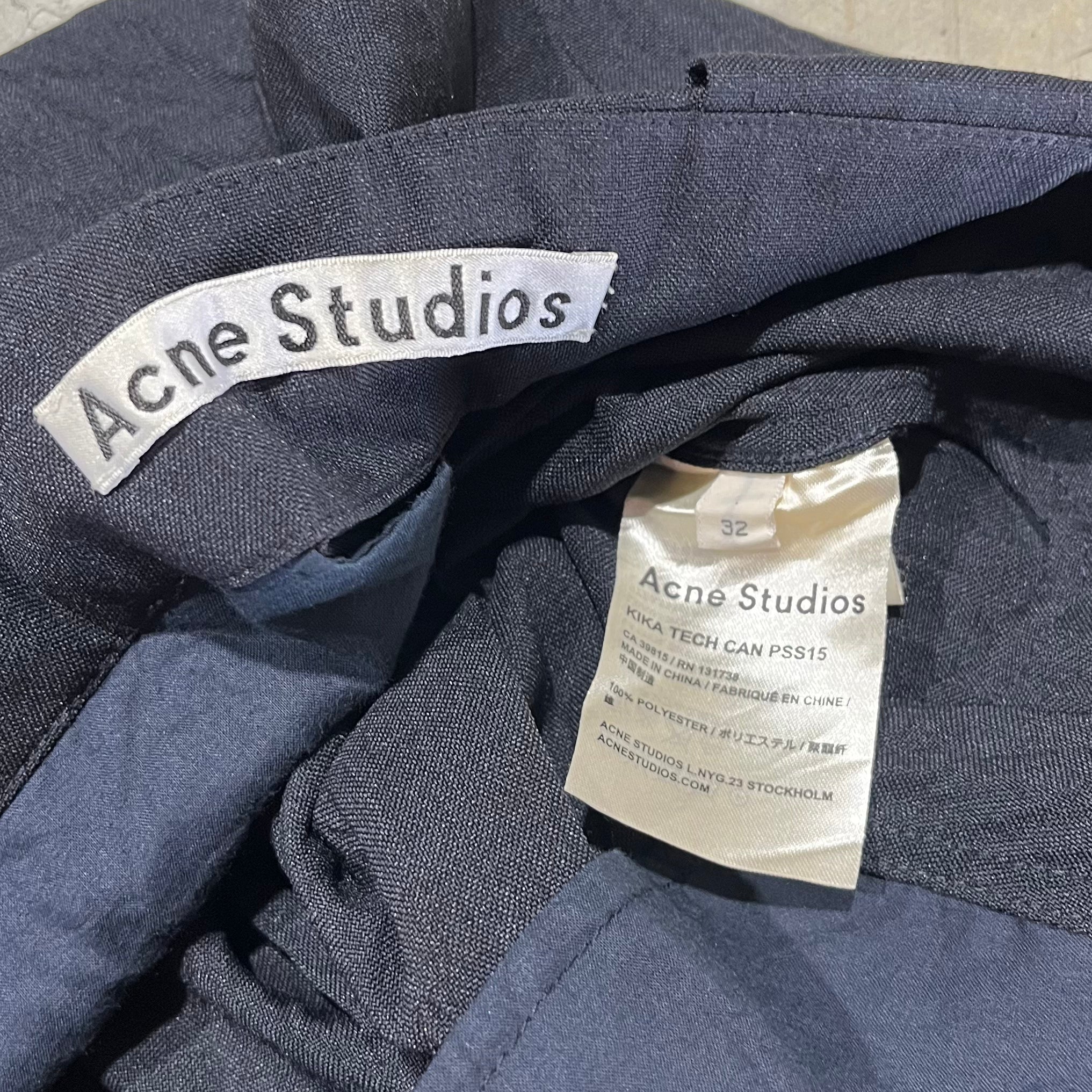 Acne Studios Wrinkled Pleated Midi Skirt