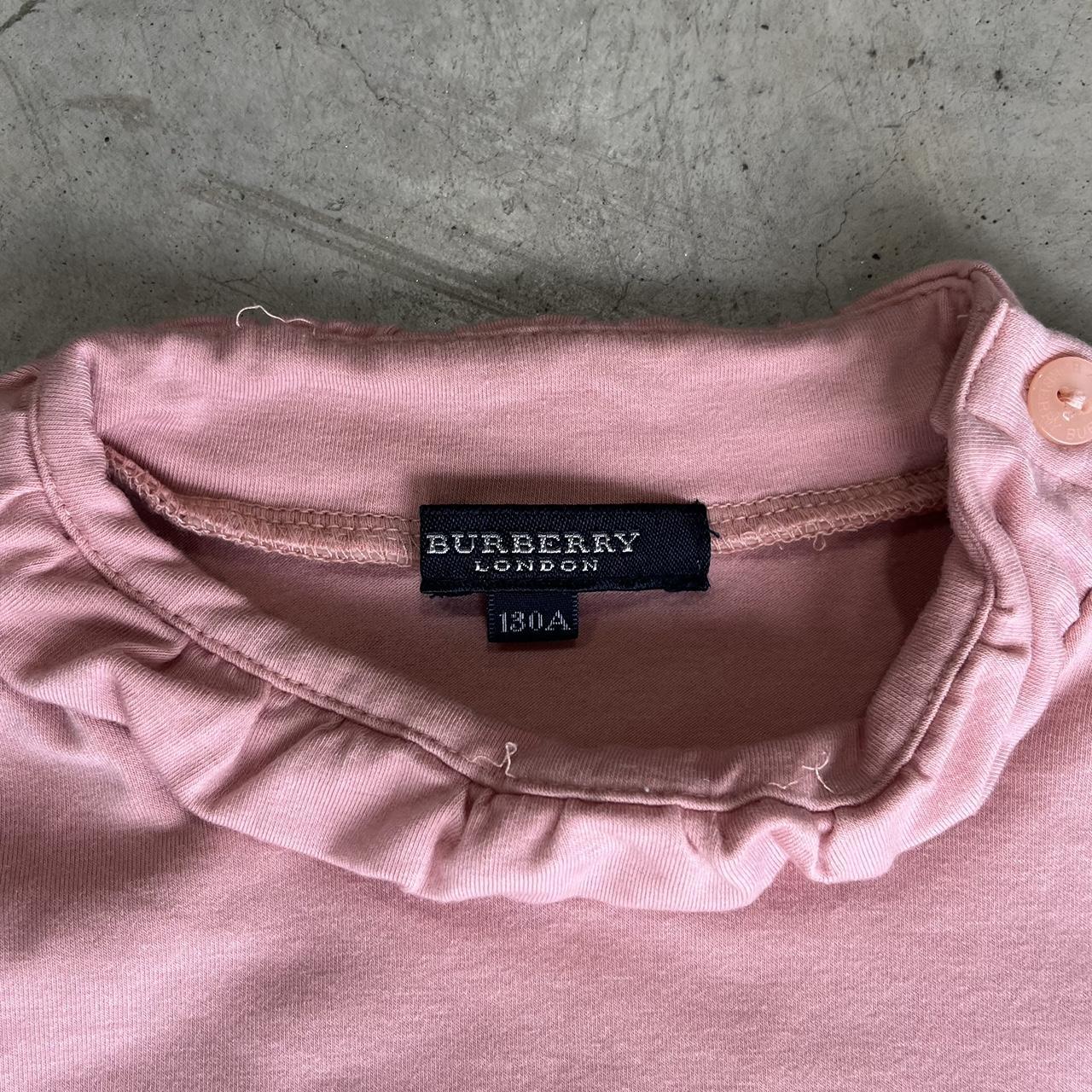 90s Burberry Ruffled T-Shirt