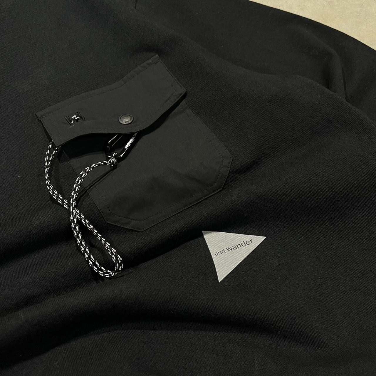 90s And Wander Heavyweight High Neckline T-Shirt Pocket Tee