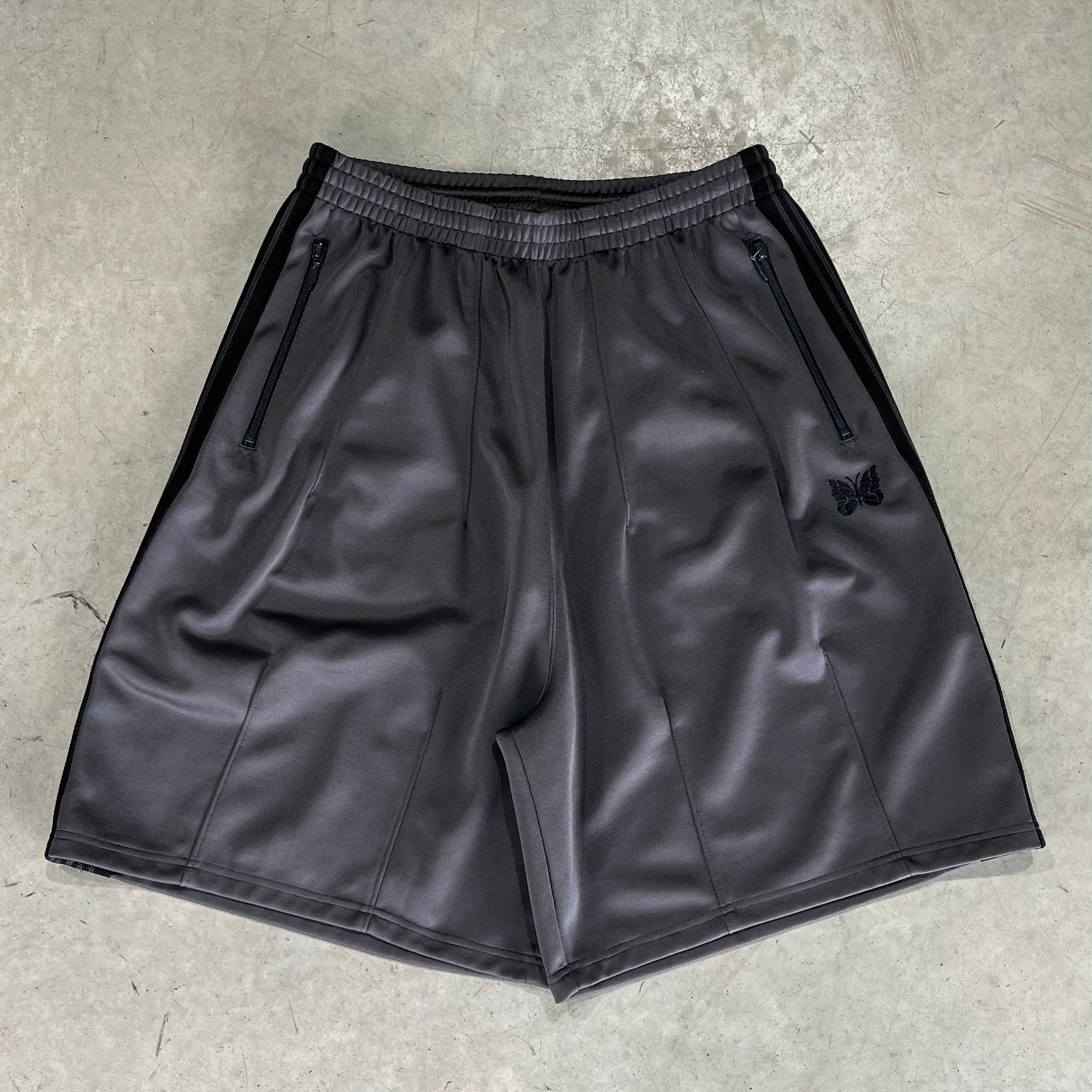 Needles HD Track Shorts - Grey/Black