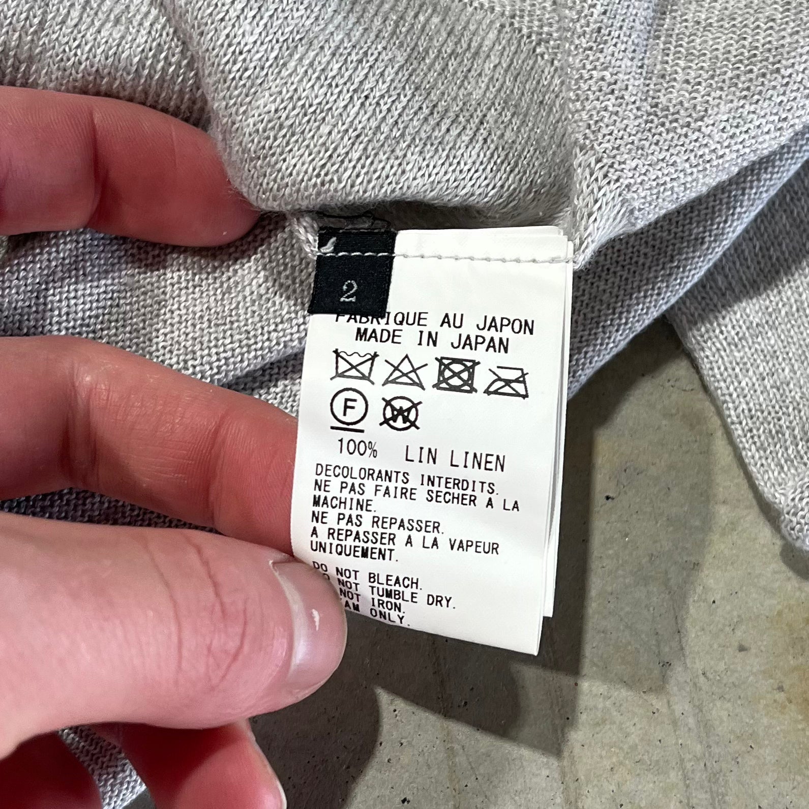 Y's Yohji Yamamoto Linen Knit Sweater