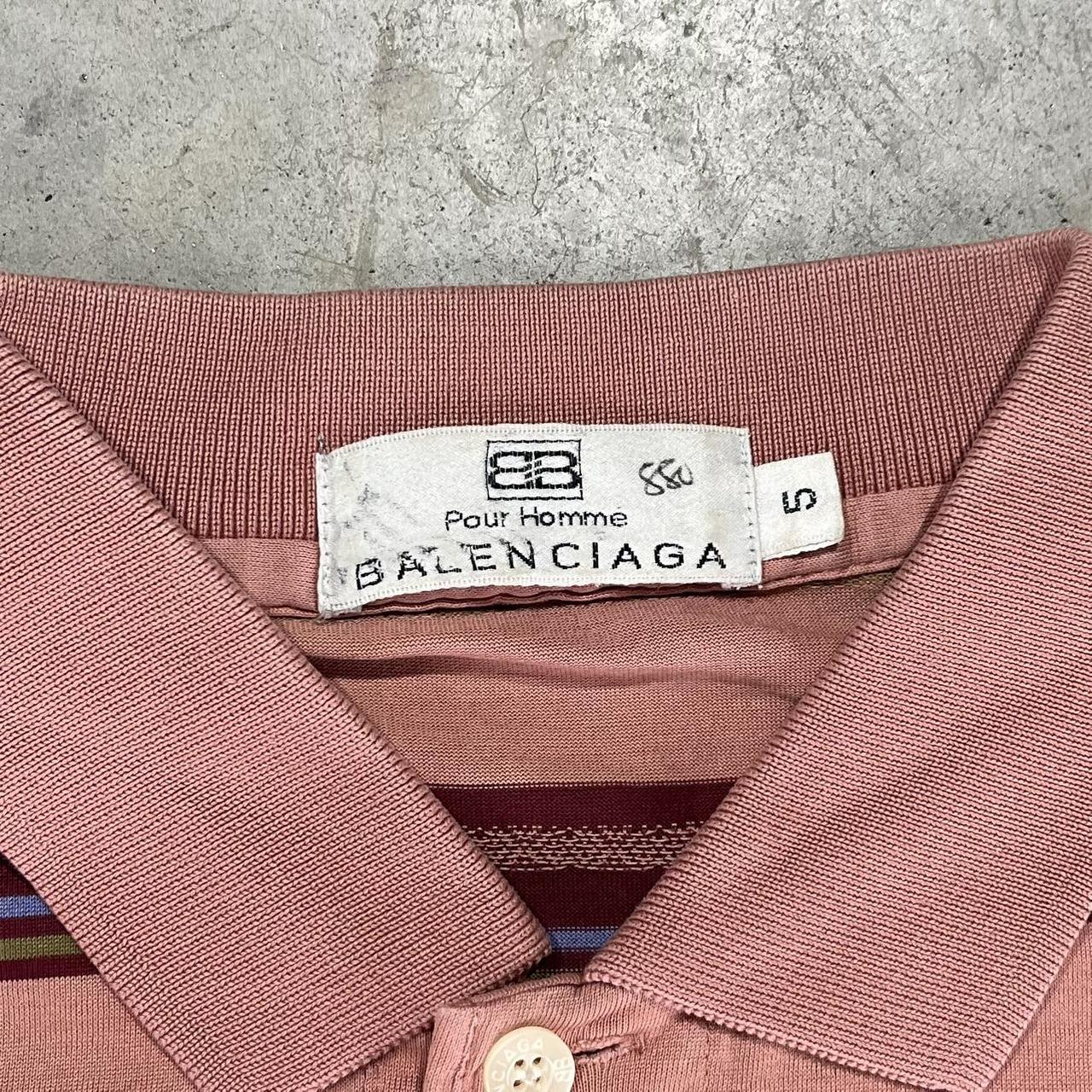2000s Balenciaga Striped Polo