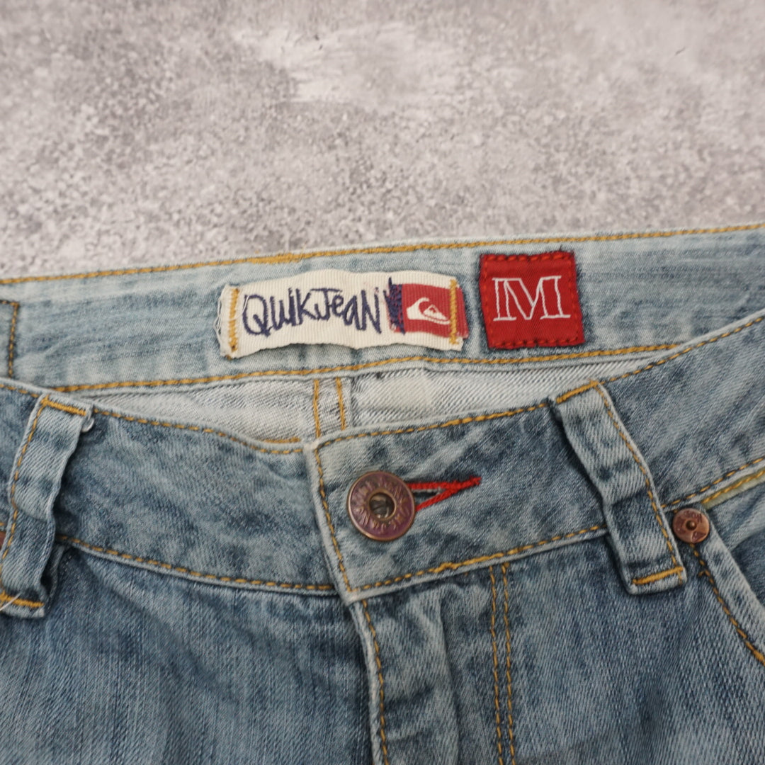 2000s Quiksilver Denim Distressed Shorts