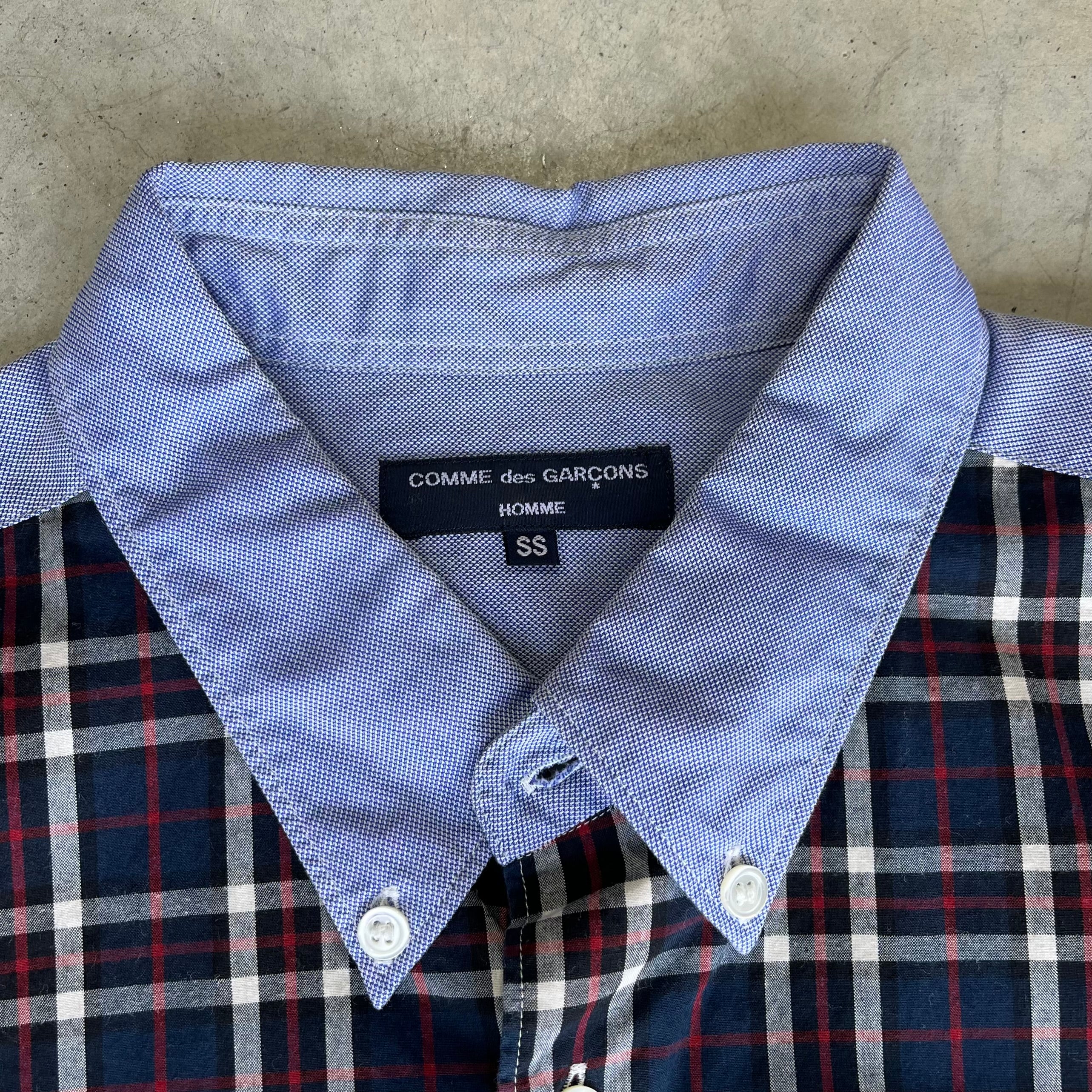 Comme Des Garcons Homme Patch Work Button Up