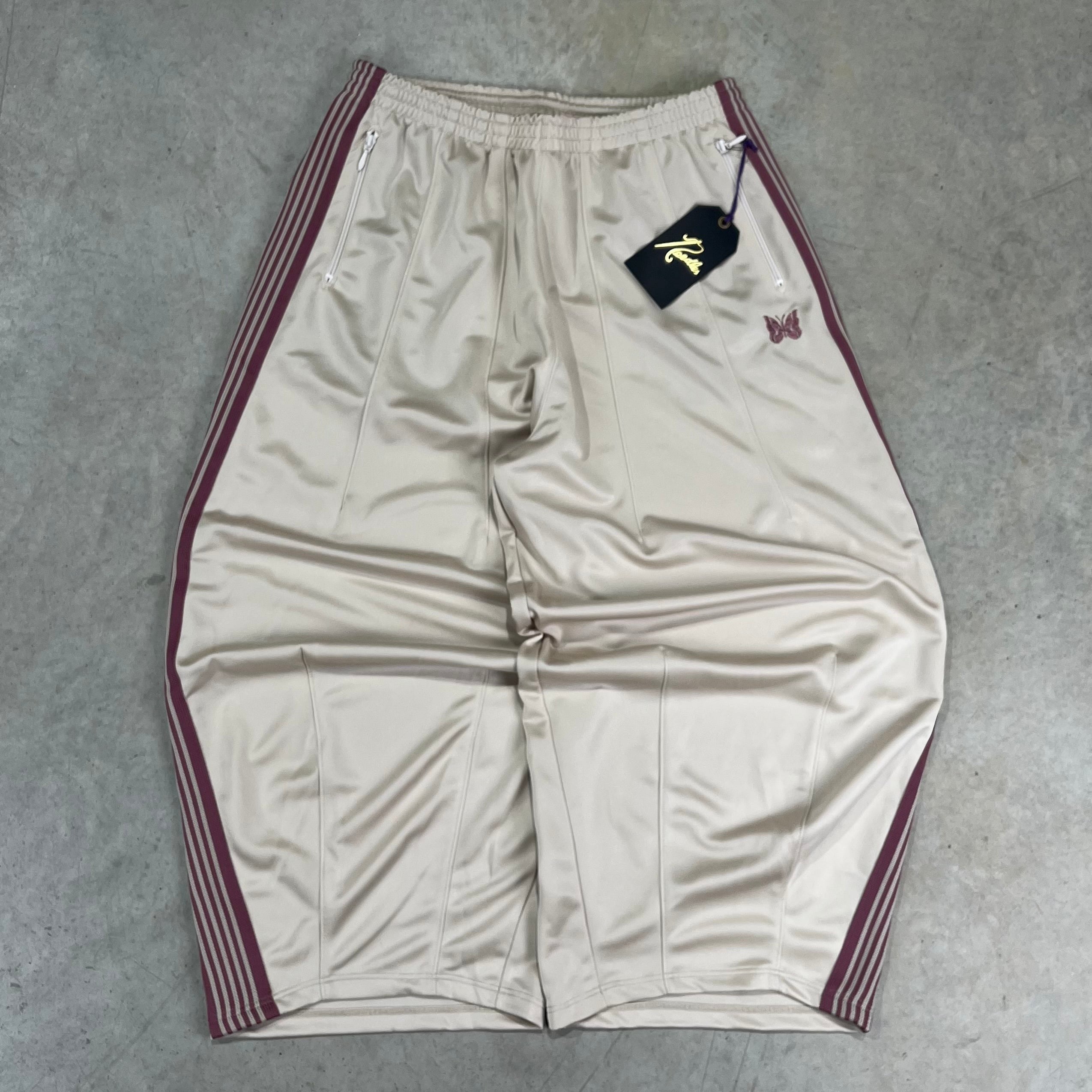 NWT Needles HD Trackpants - Cream/Pink