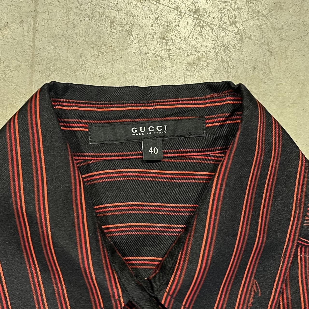 90s Gucci Striped Button Up