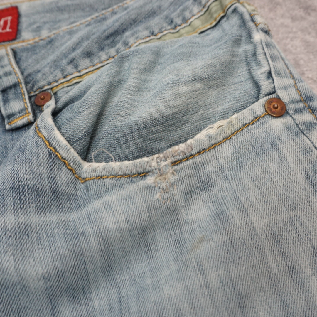 2000s Quiksilver Denim Distressed Shorts