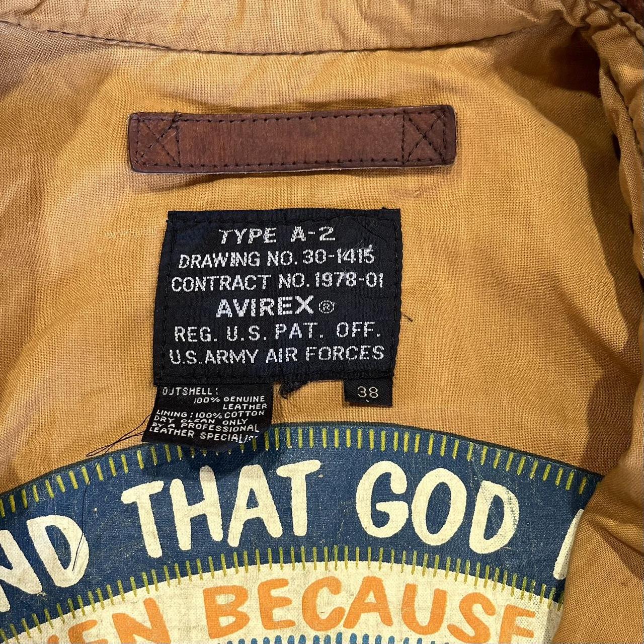 90s Avirex Aviator Leather Jacket