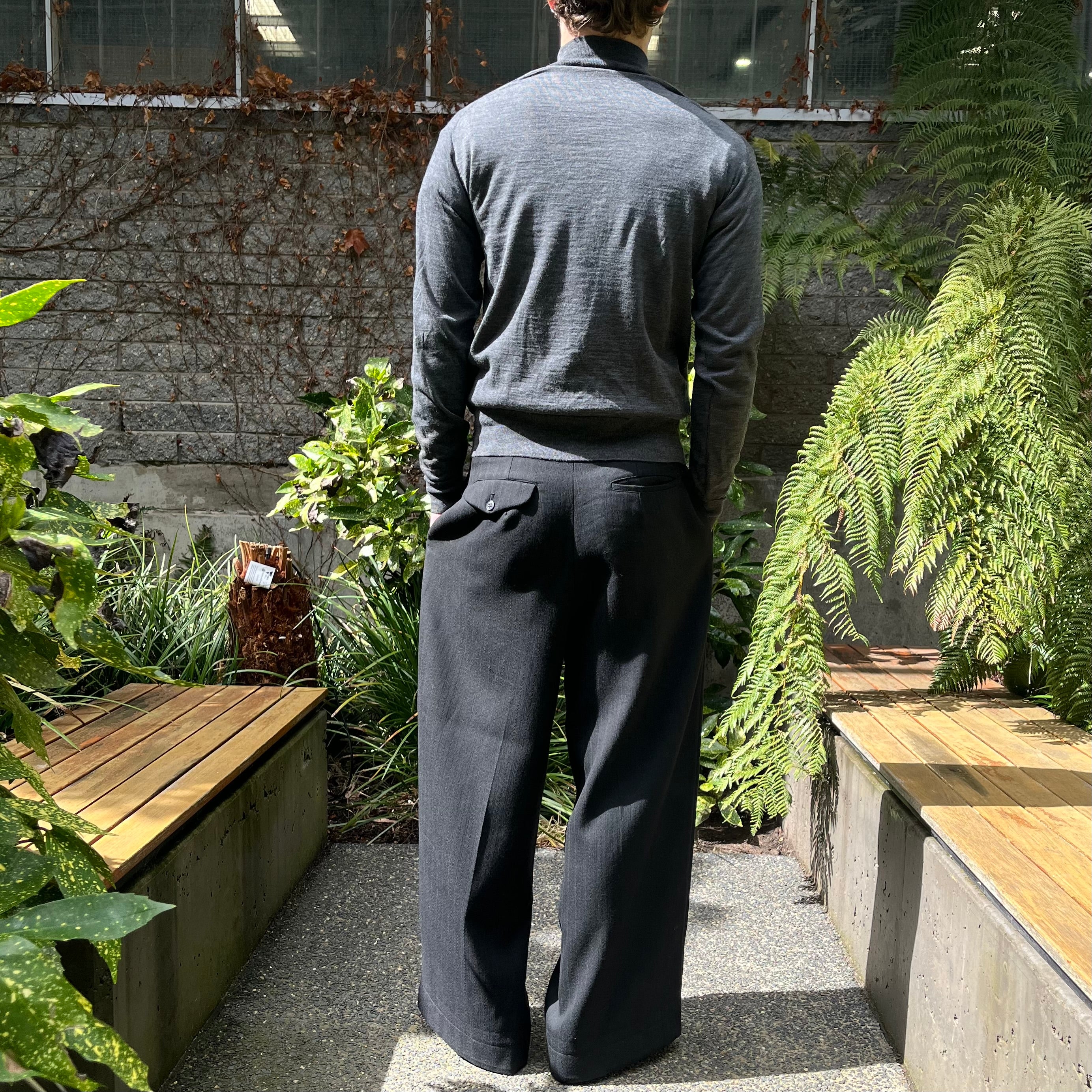 Issey Miyake Mockneck Knit Sweater