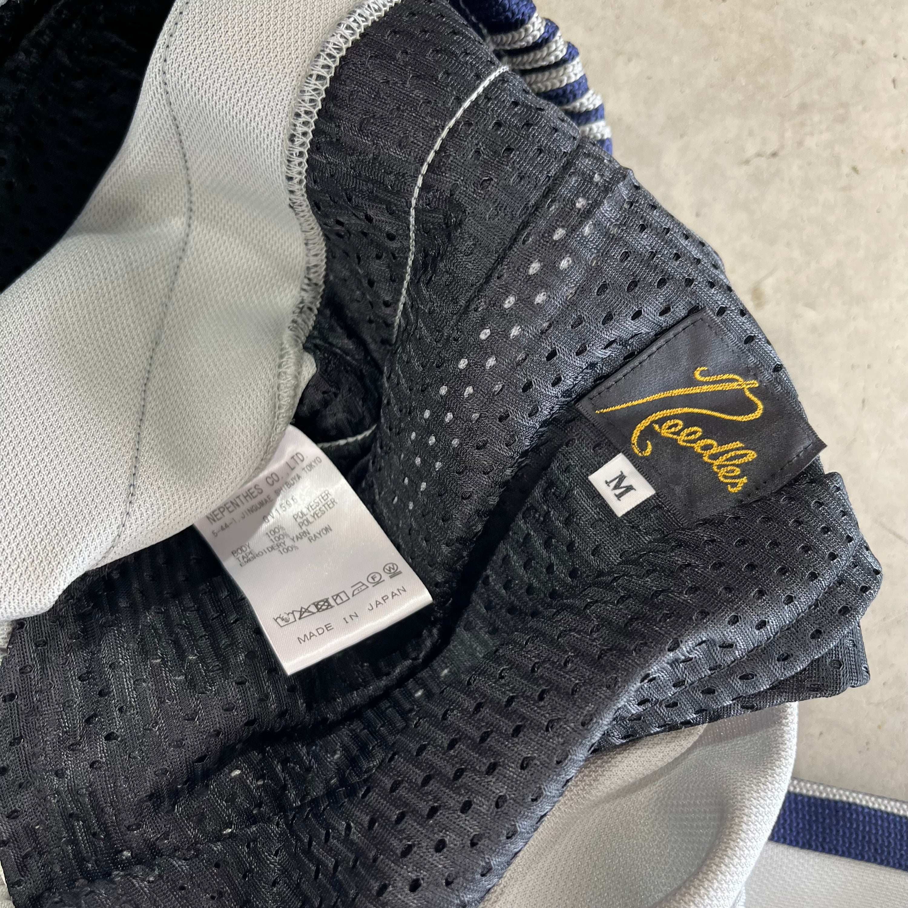 Needles HD Track Shorts - Turquoise/Navy