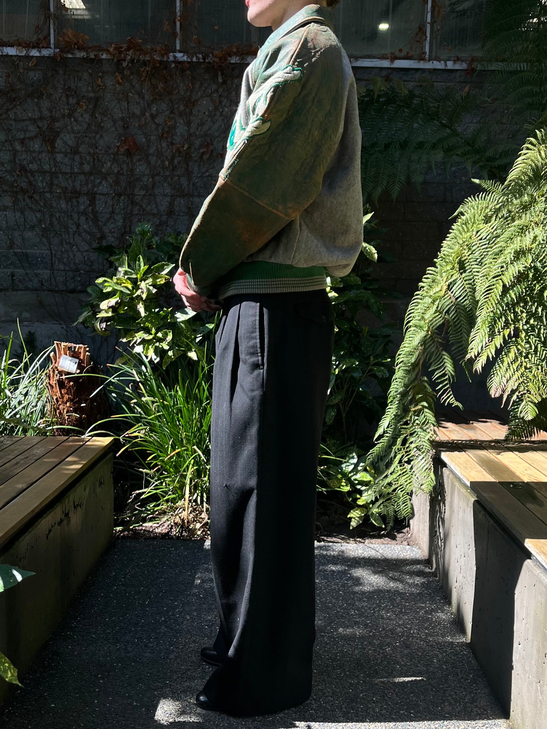 90s Avirex Varsity Leather Jacket