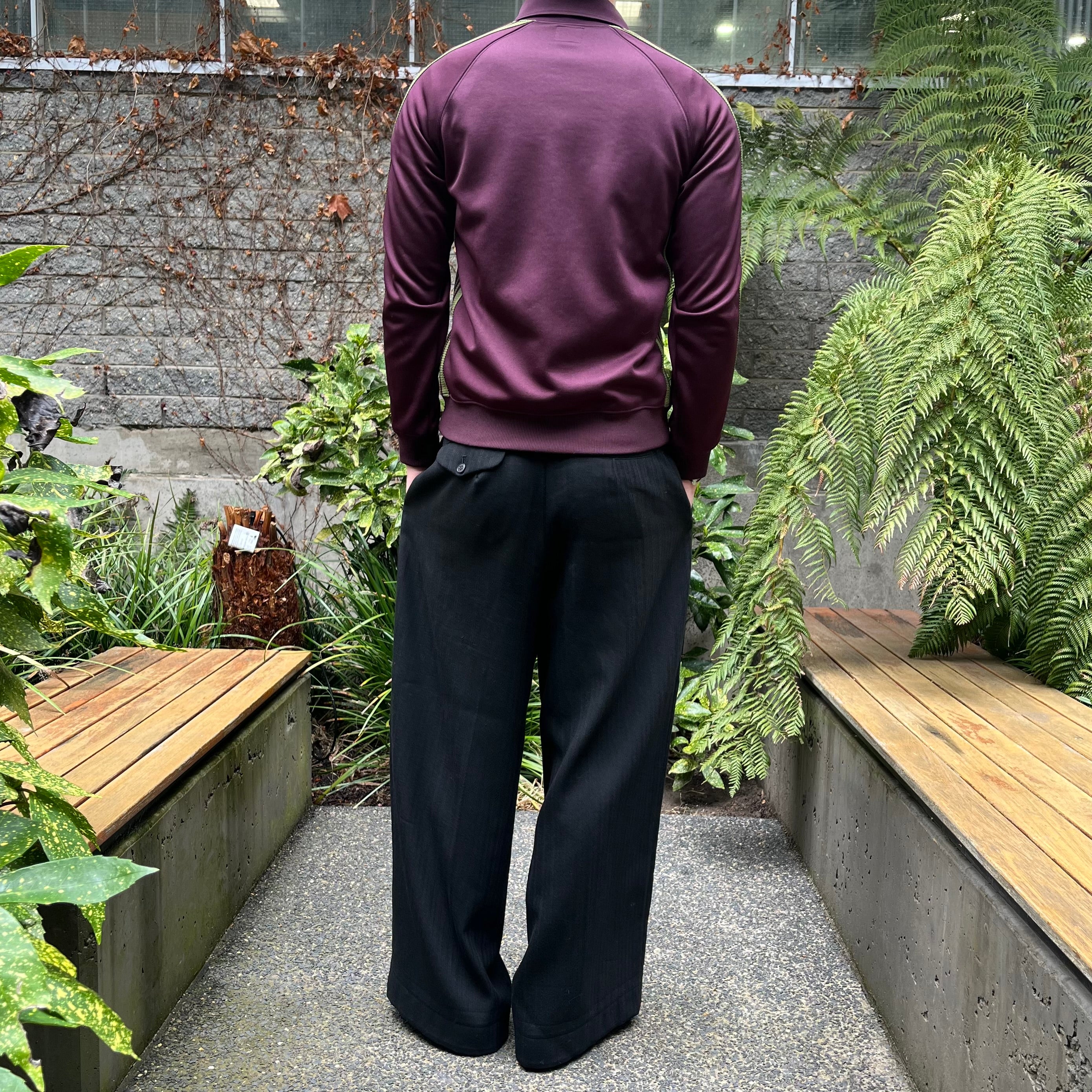 Needles Poly Track Jacket - Purple/Green – Canberra Garms