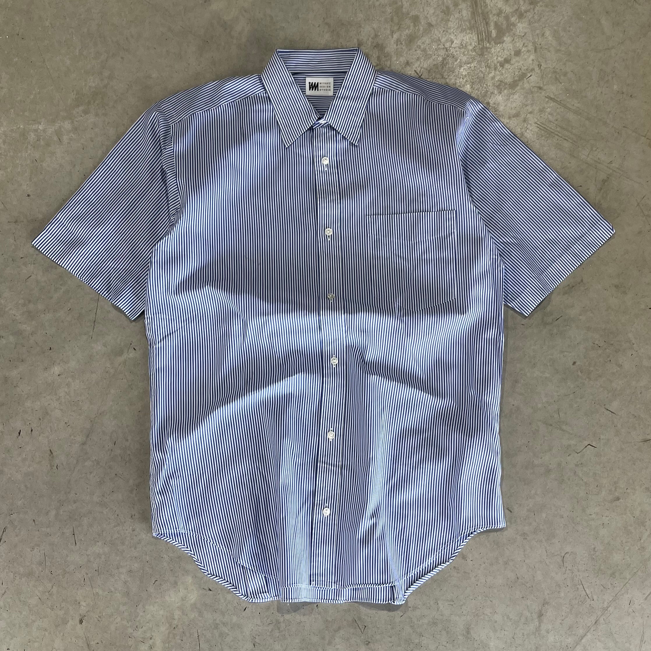 Issey Miyake Pinstripe Button Up Shirt