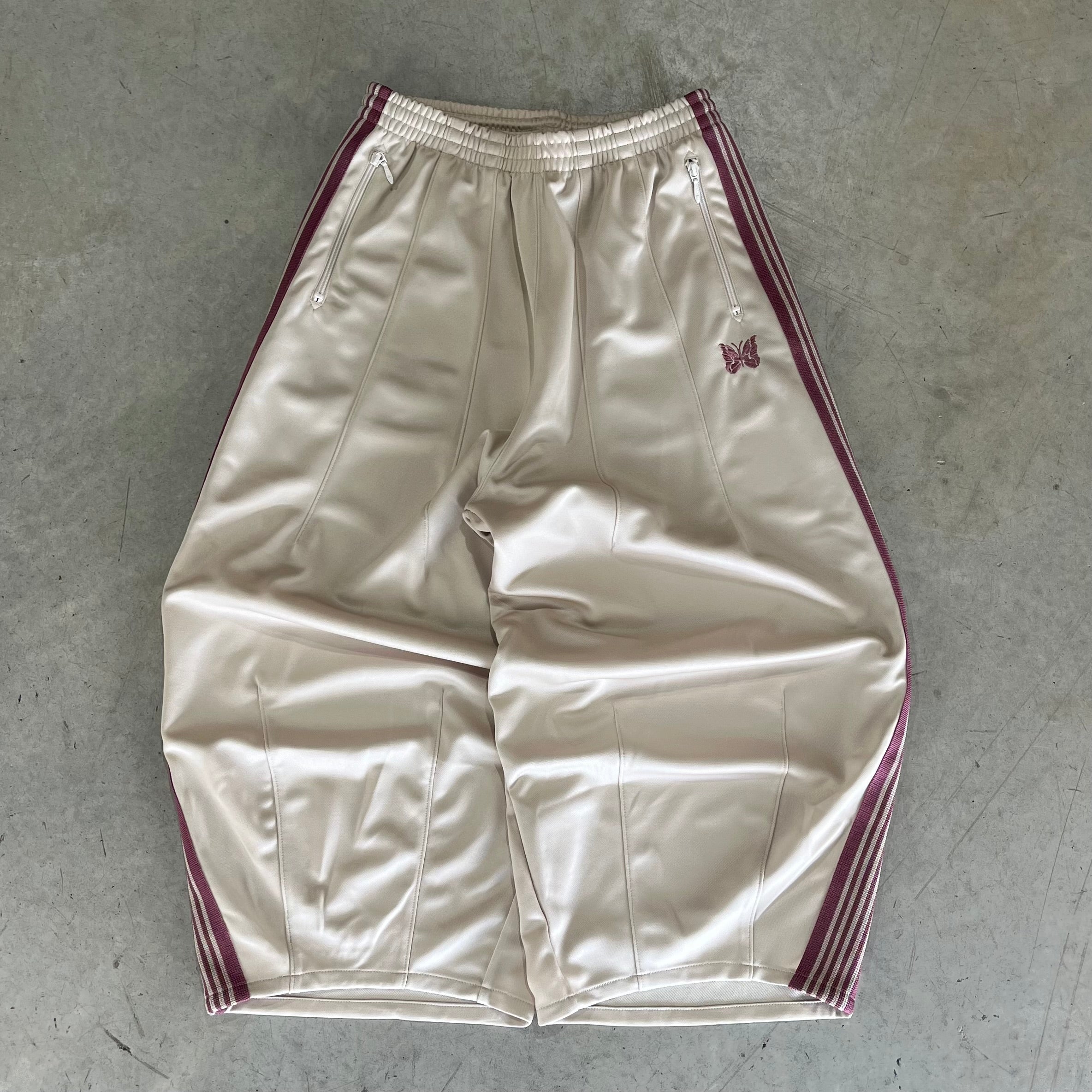 Needles HD Trackpants - Cream/Pink