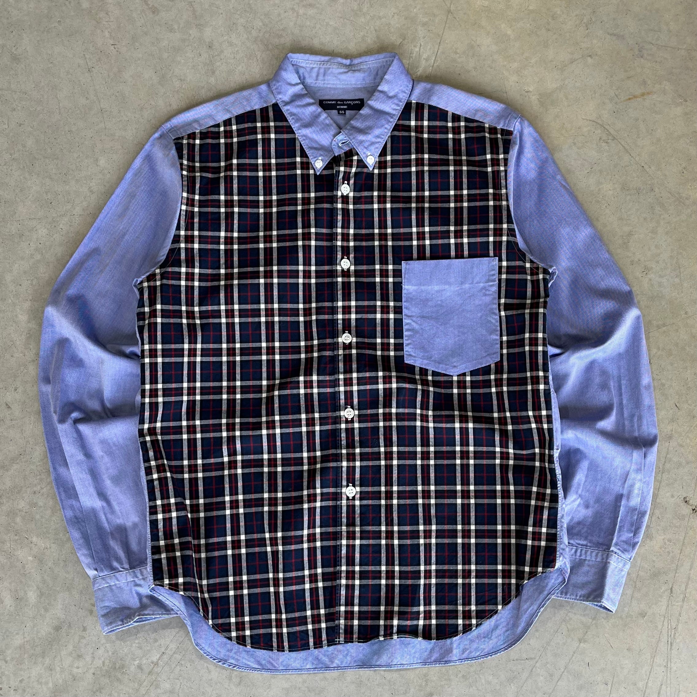 Comme Des Garcons Homme Patch Work Button Up