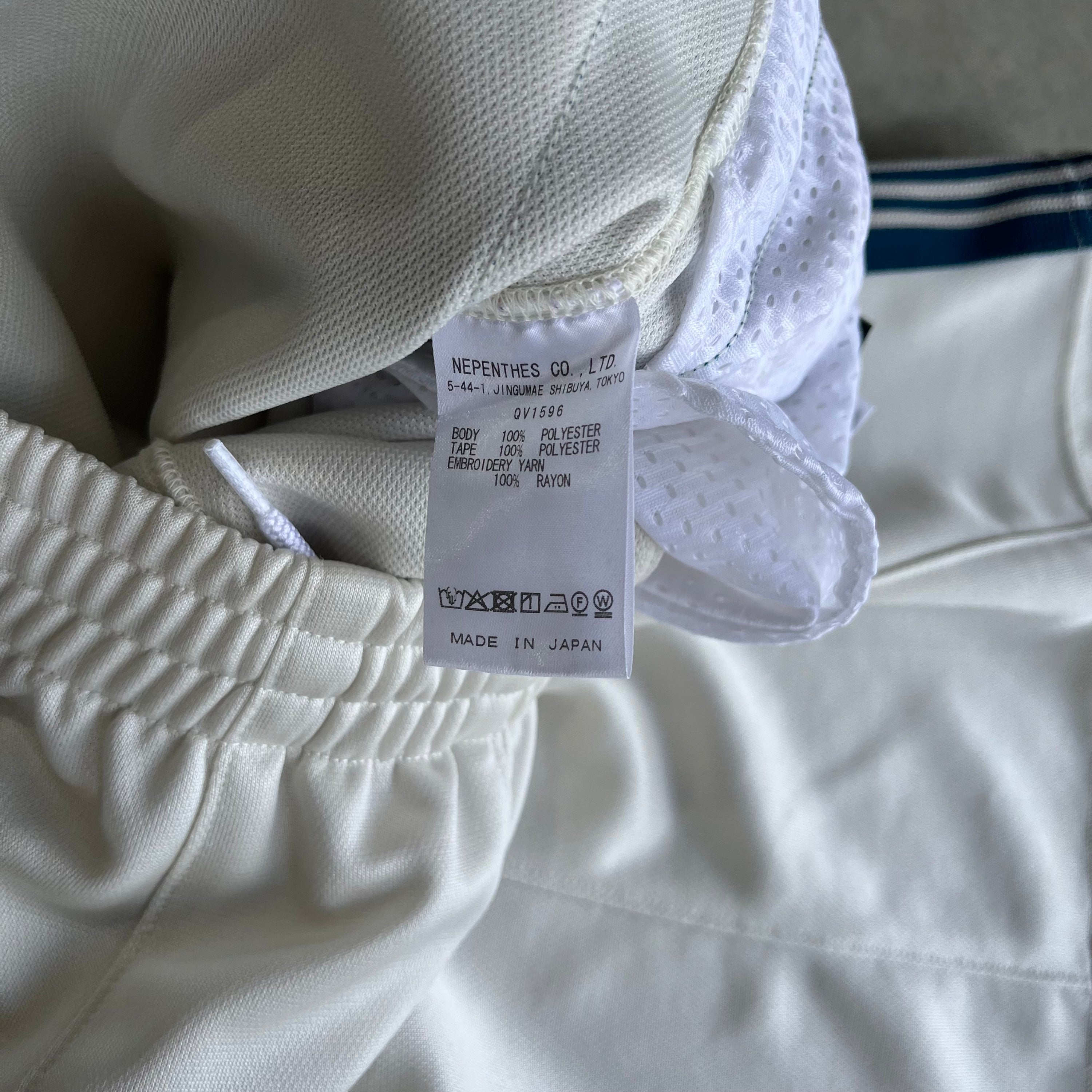 Needles HD Track Shorts - White/Blue