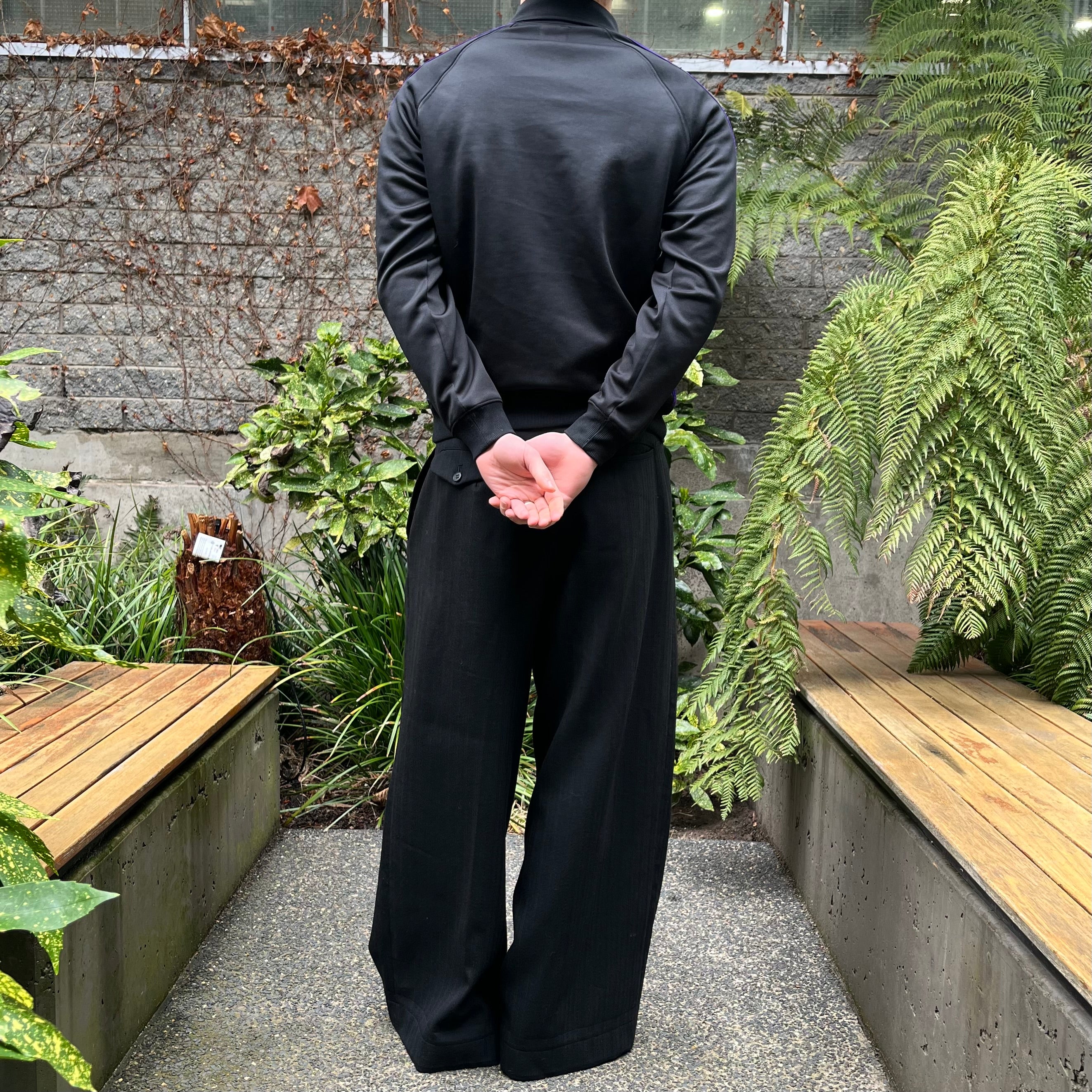 Needles Poly Track Jacket - Black/Purple