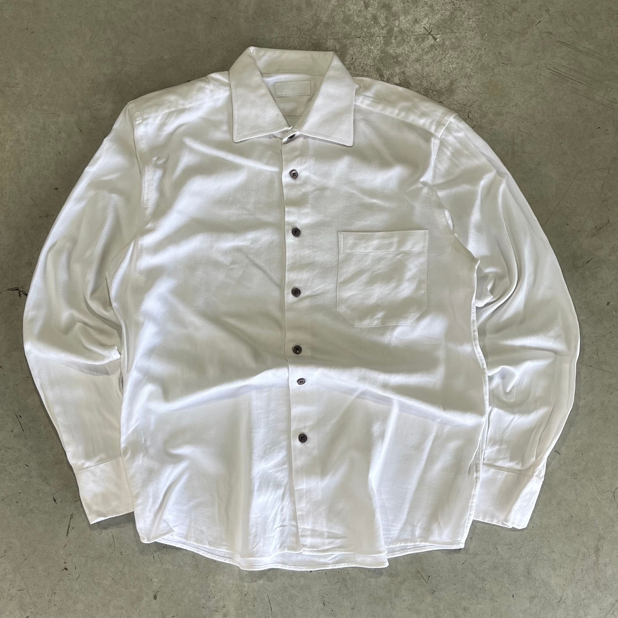 Prada Patterned Long Sleeve Button Up Shirt