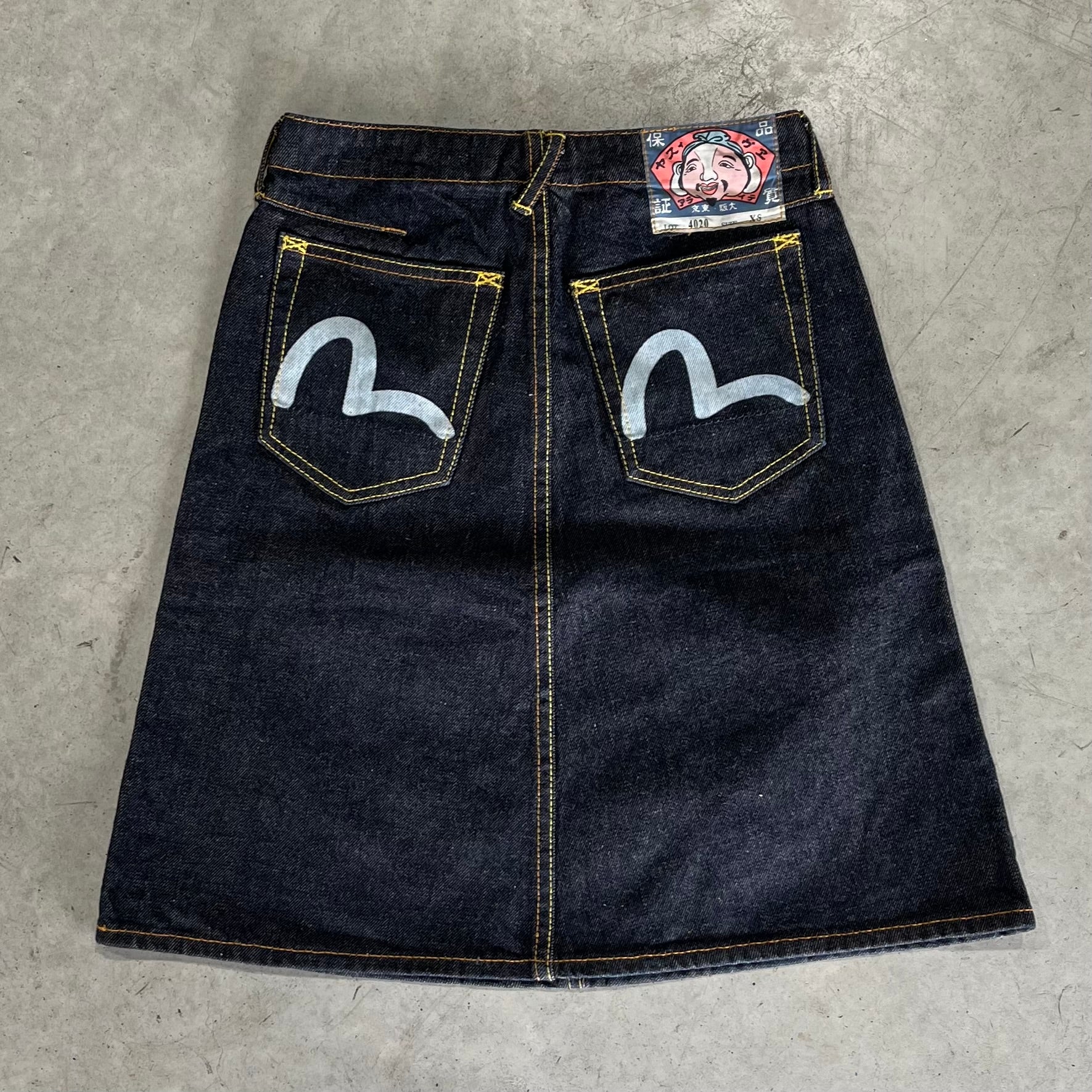 Evisu Seagull Denim Skirt
