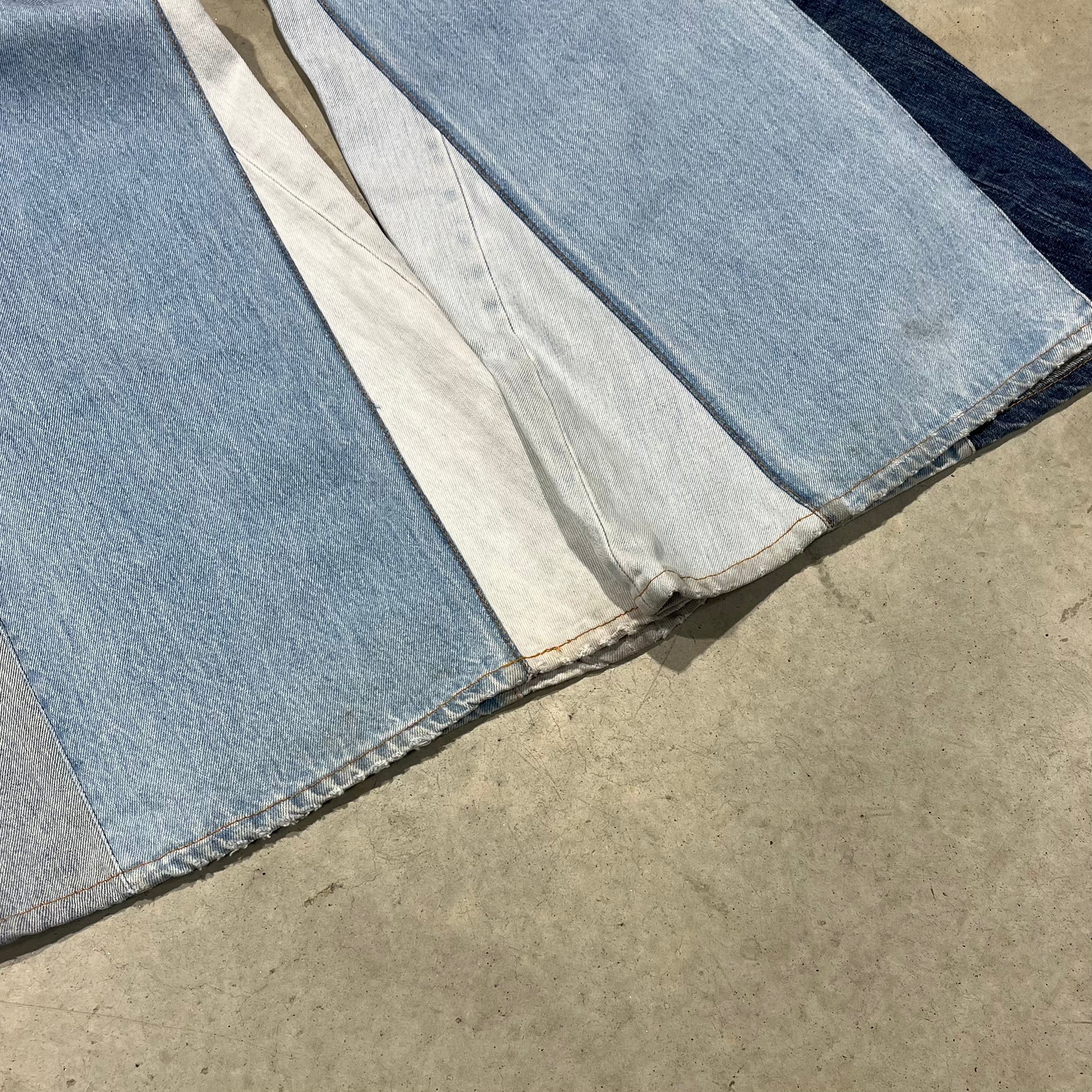 Needles Rebuild Wide Leg Flared Jeans