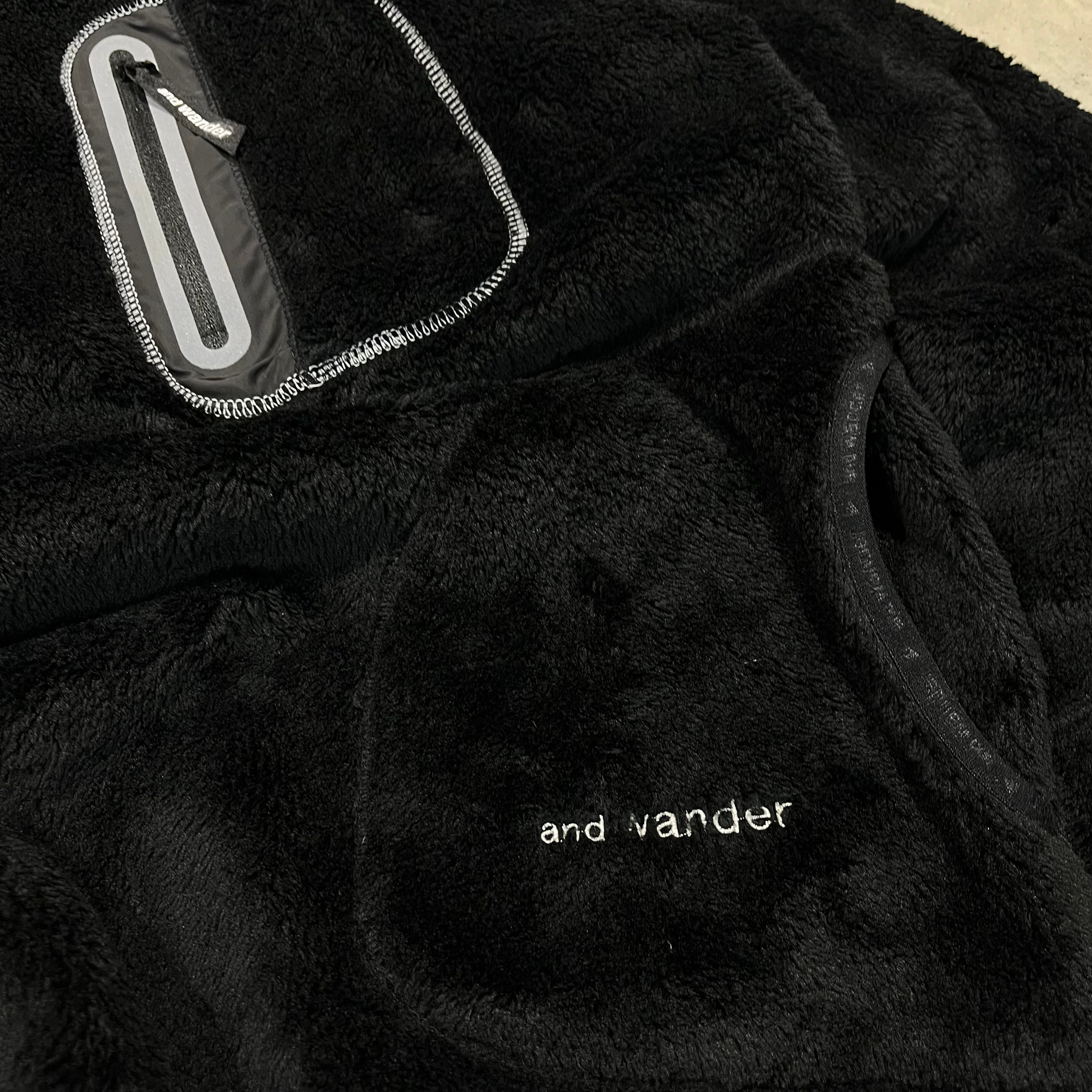 And Wander Deep Pile Fleece Crewneck