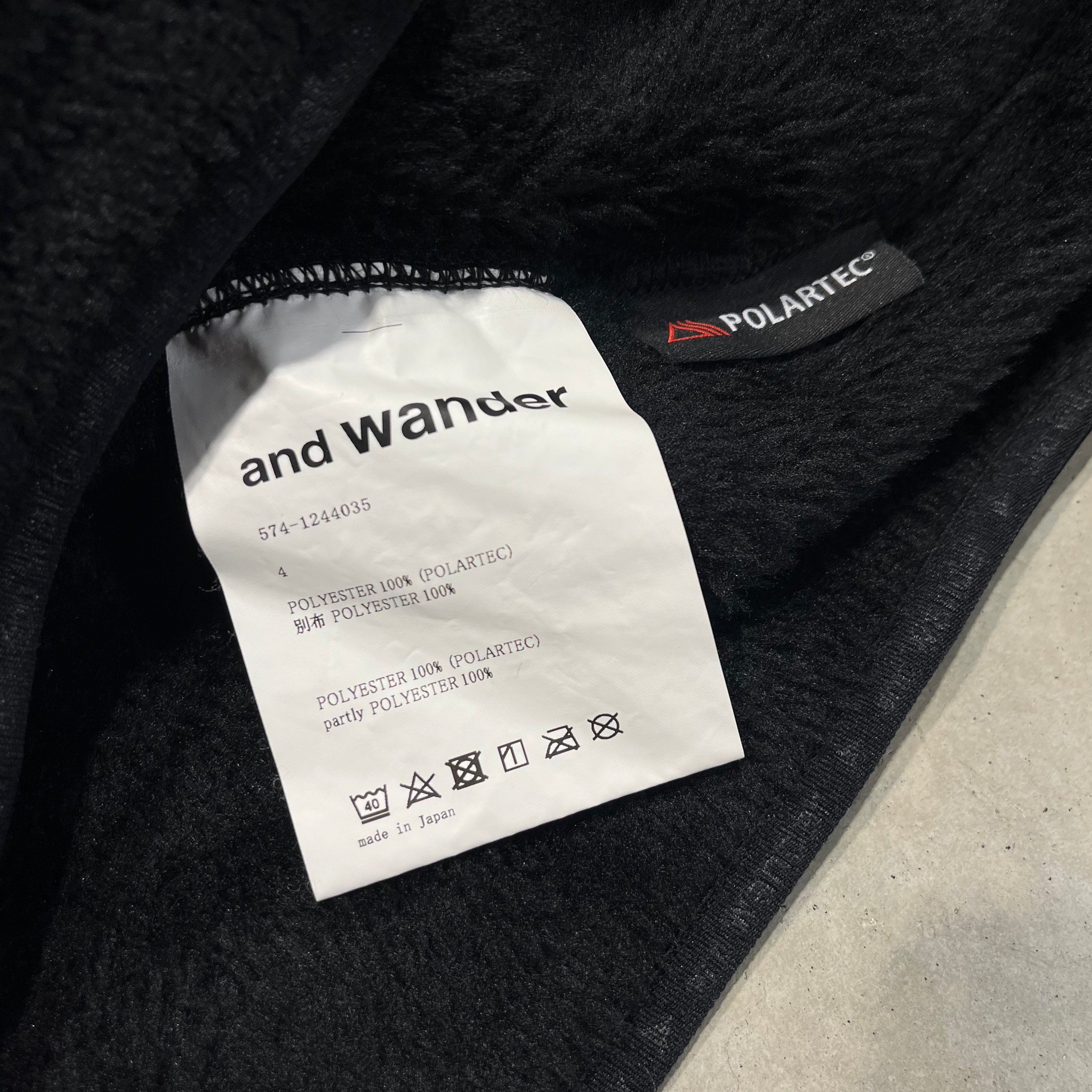 And Wander Deep Pile Fleece Crewneck