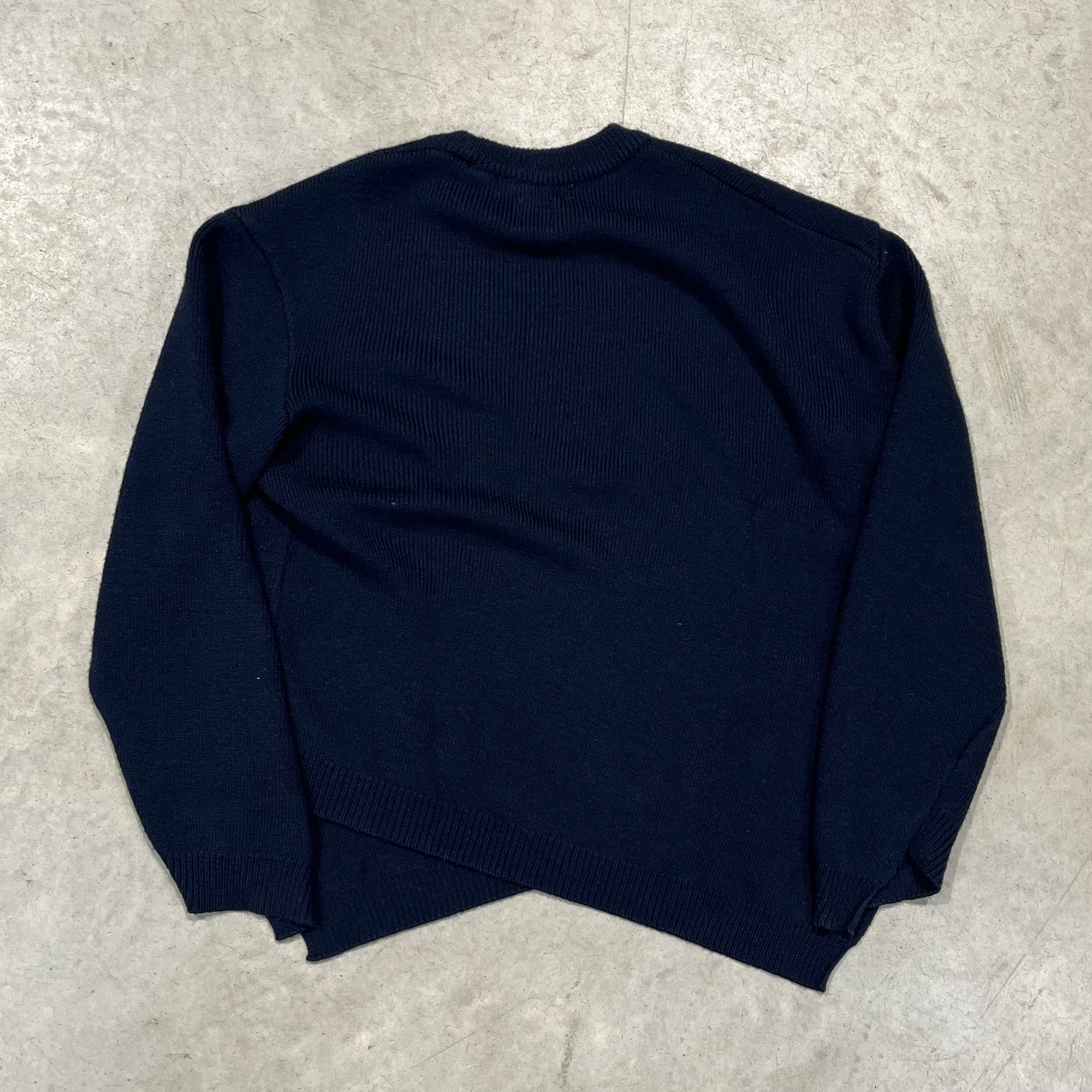 Comme Des Garcons SHIRT Asymmetrical Acrylic Knit Sweater