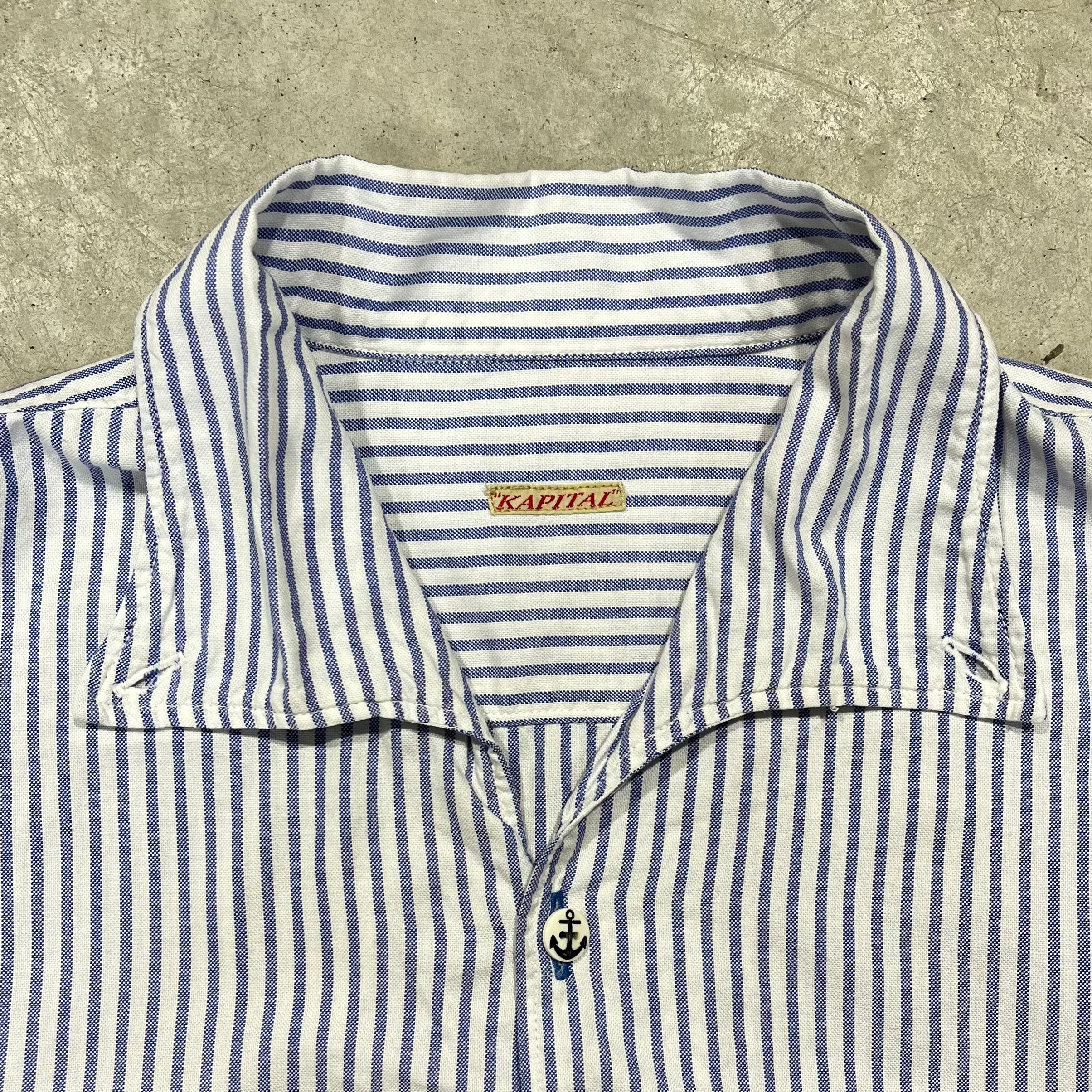 Kapital Pinstriped Button Up Shirt